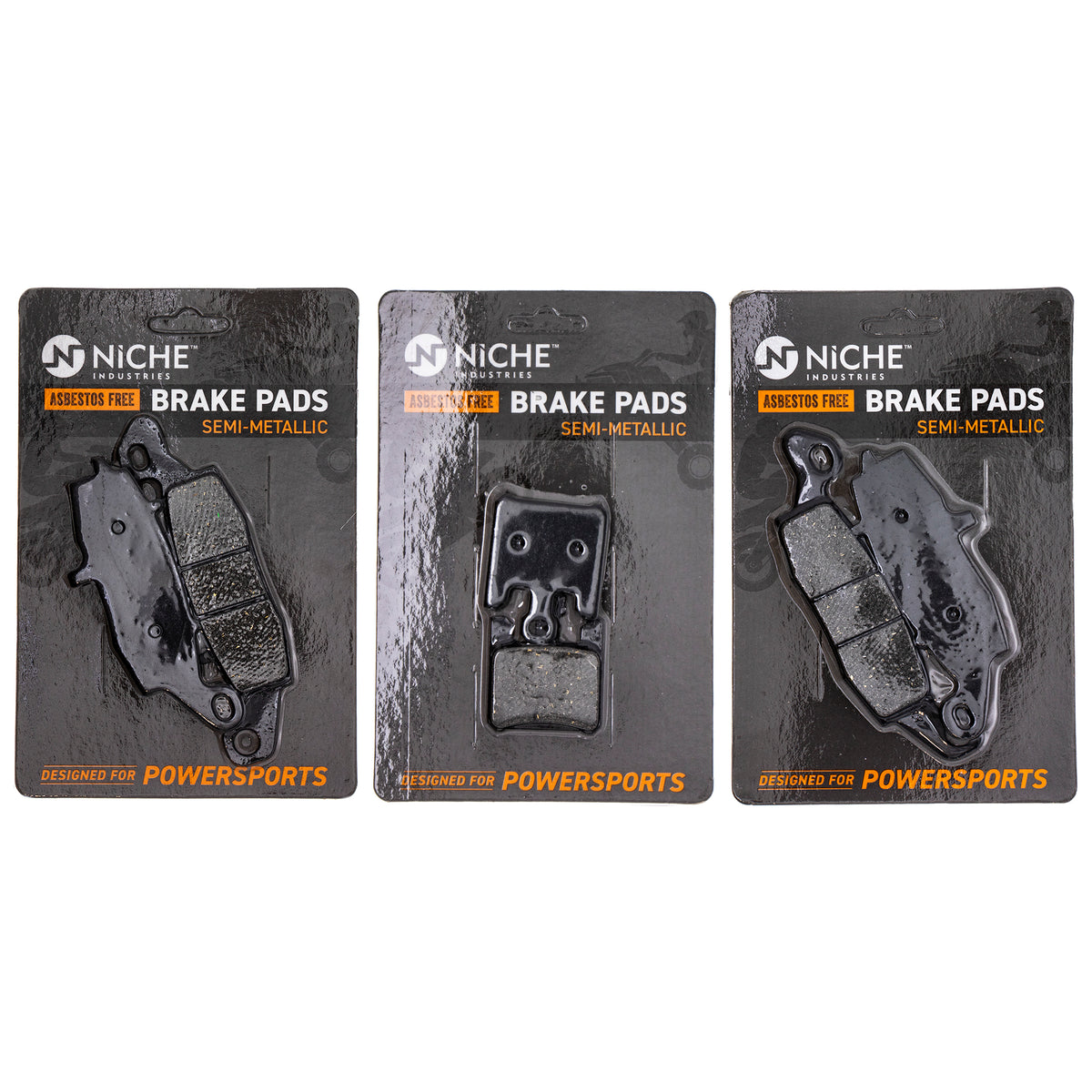 Semi-Metallic Brake Pad Set Front/Rear for zOTHER Suzuki Kawasaki Vulcan 43082-1264 NICHE MK1002531