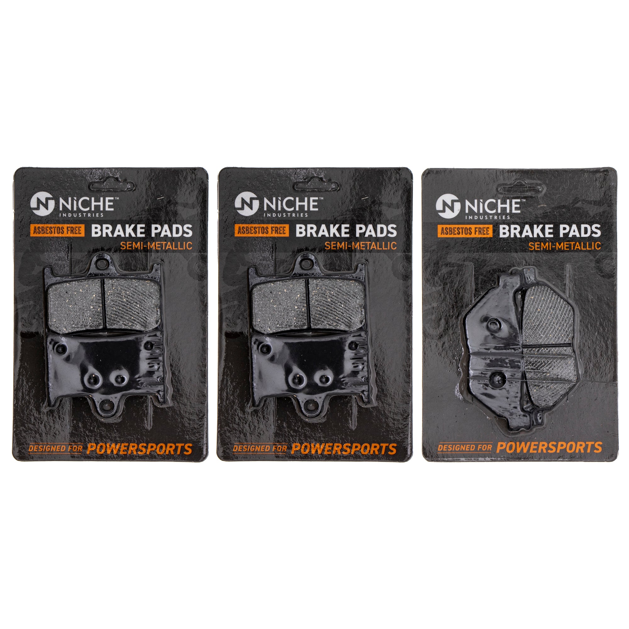 Semi-Metallic Brake Pad Set Front/Rear for zOTHER Yamaha Vmax Super Road 3D8-25806-00-00 NICHE MK1002533