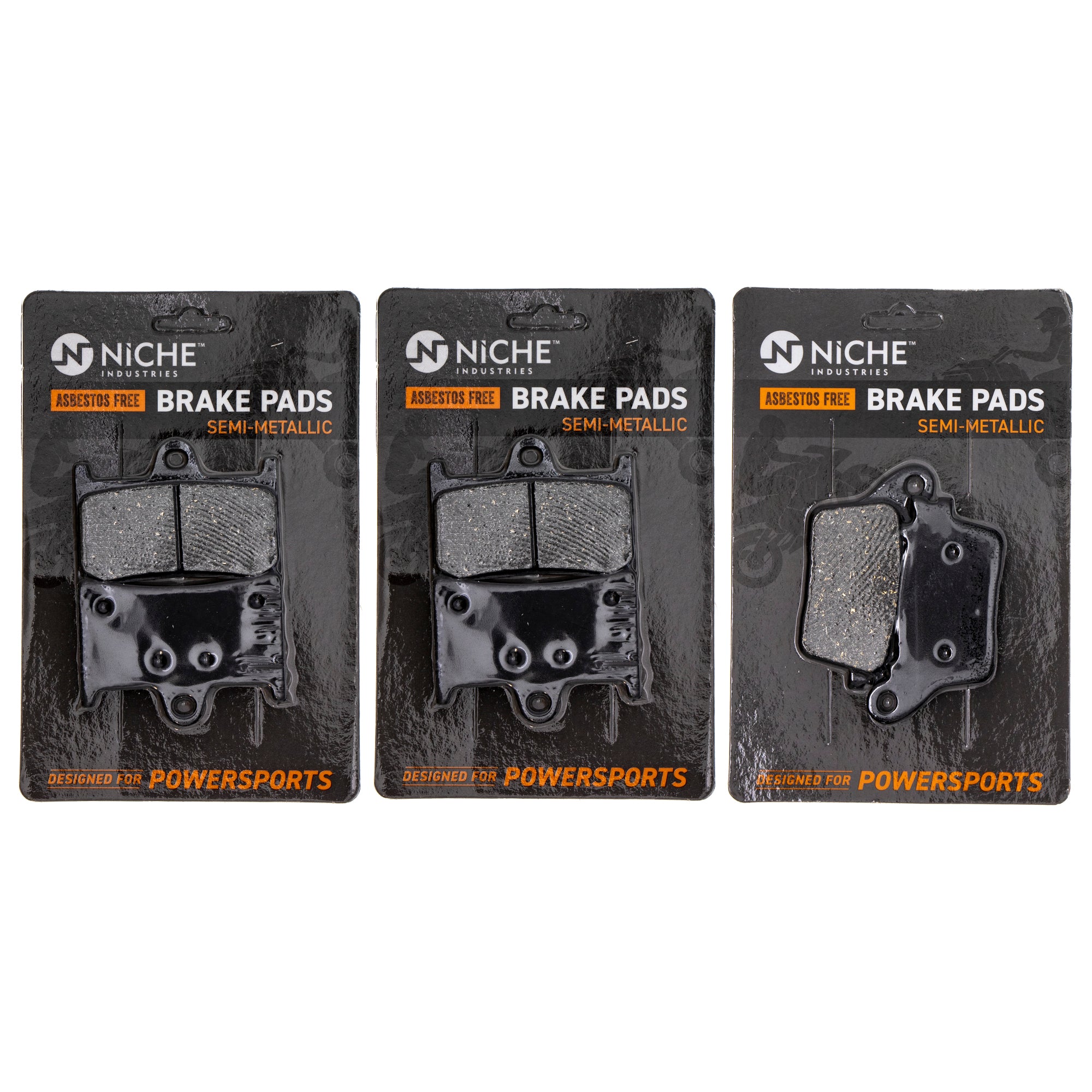 Semi-Metallic Brake Pad Set Front/Rear for zOTHER Yamaha Suzuki Kawasaki Honda YZF NICHE MK1002535