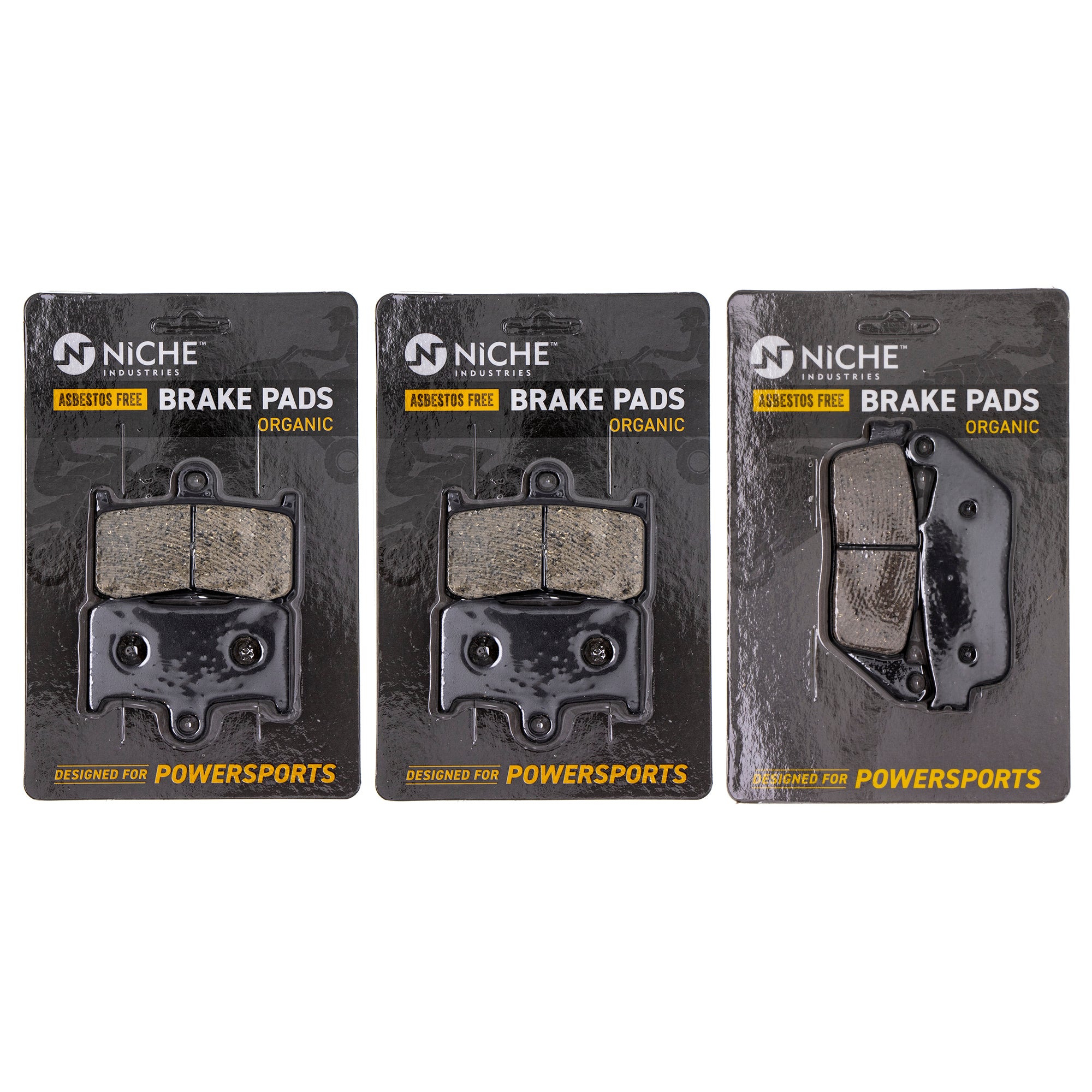 Brake Pad Kit Front/Rear for Victory Polaris Magnum Kingpin Hammer Cross 2204196 2203679 NICHE MK1002544