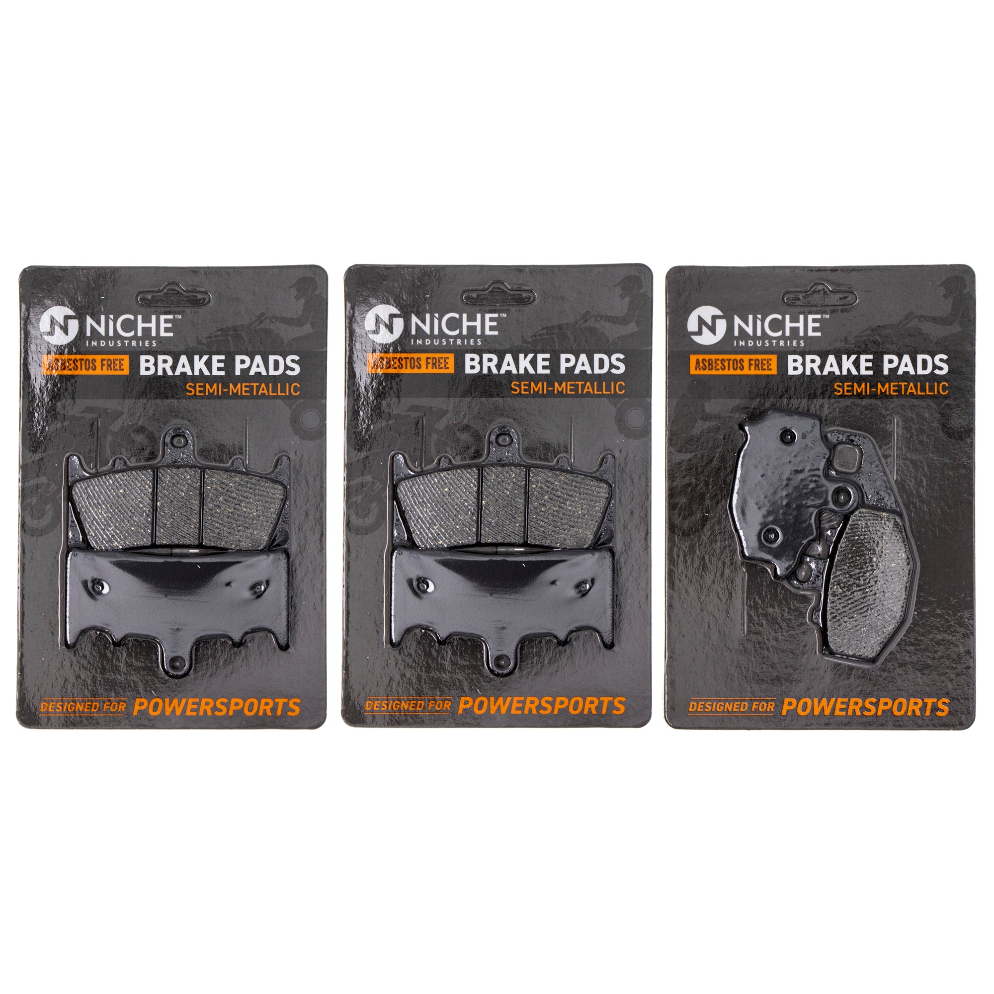 Semi-Metallic Brake Pad Set Front/Rear for zOTHER Suzuki Kawasaki ZZR600 Ninja 43082-1213 NICHE MK1002555