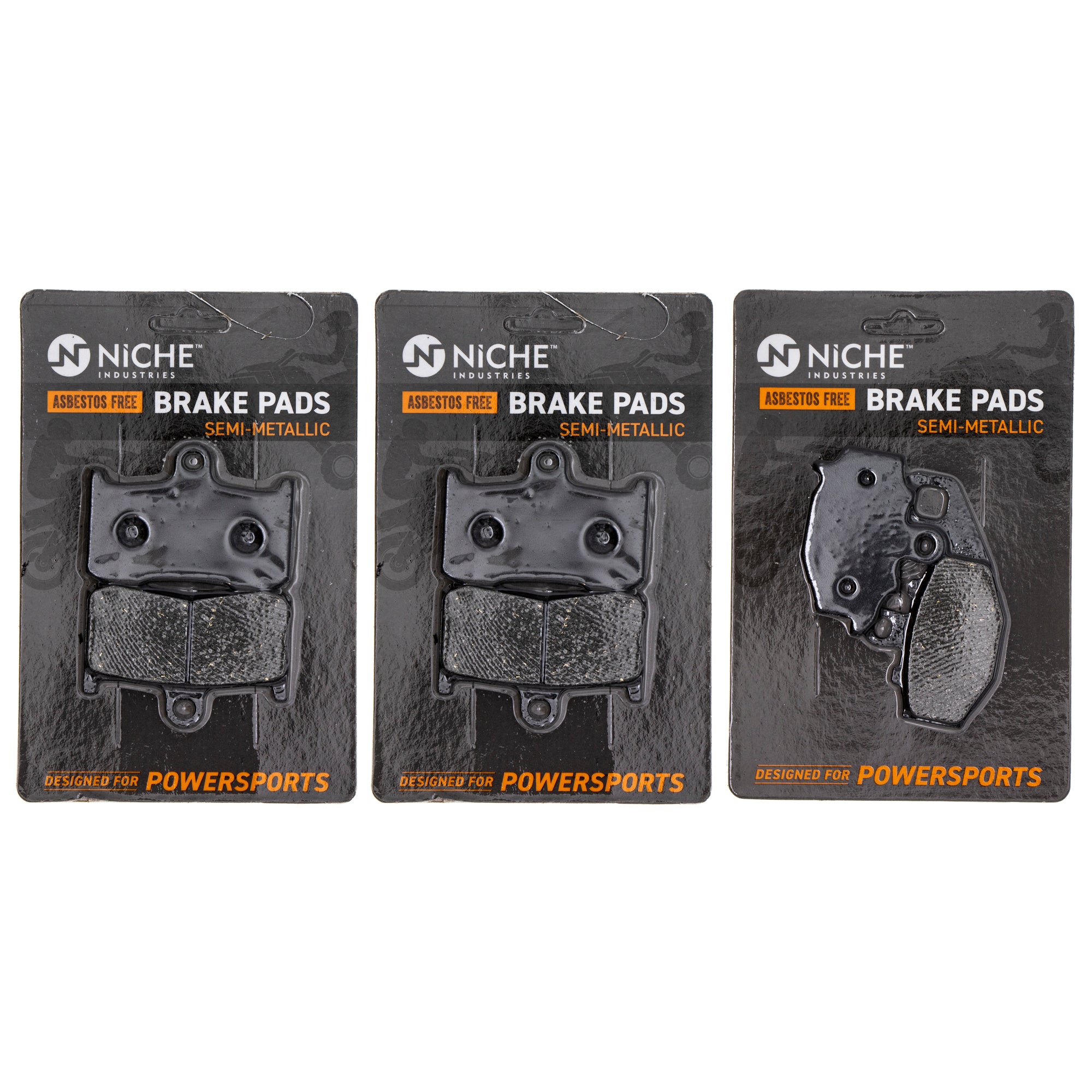Semi-Metallic Brake Pad Set Front/Rear for Kawasaki Z1000 Ninja 43082-1213 43082-1290 NICHE MK1002557