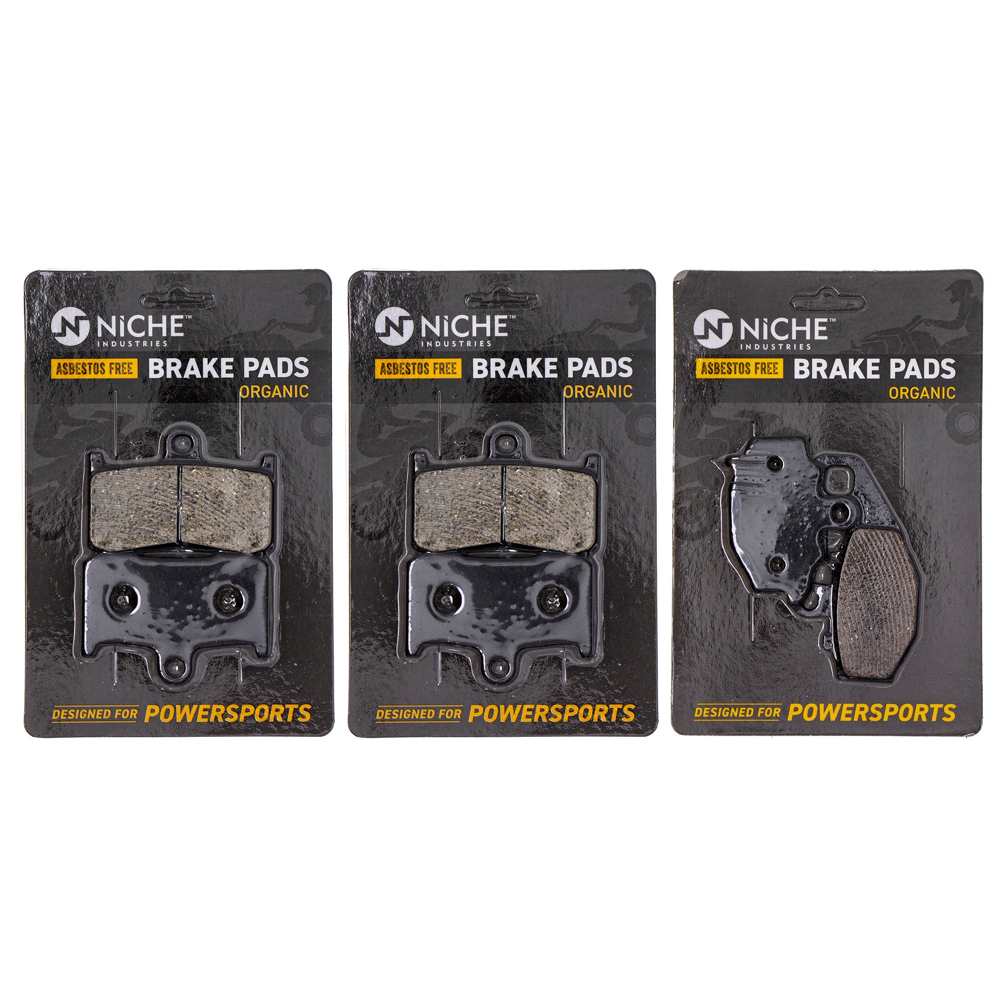 Brake Pad Kit Front/Rear for Kawasaki Z1000 Ninja 43082-1213 43082-1290 43082-0002 NICHE MK1002558