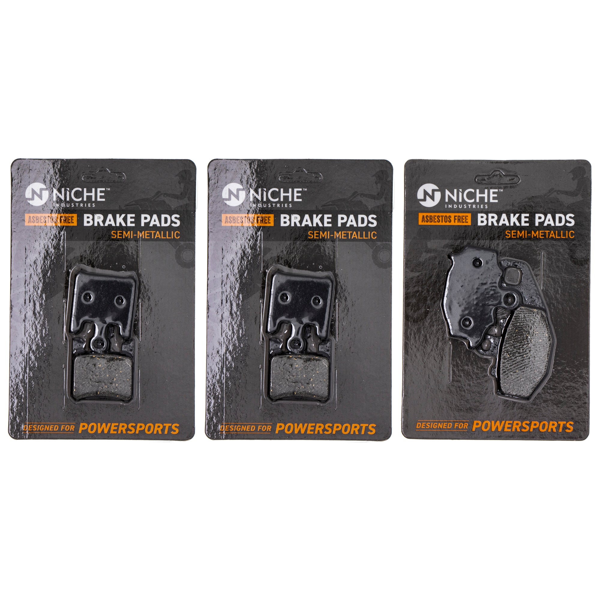 Semi-Metallic Brake Pad Set Front/Rear for zOTHER Suzuki Kawasaki Ninja 43082-0004 NICHE MK1002559