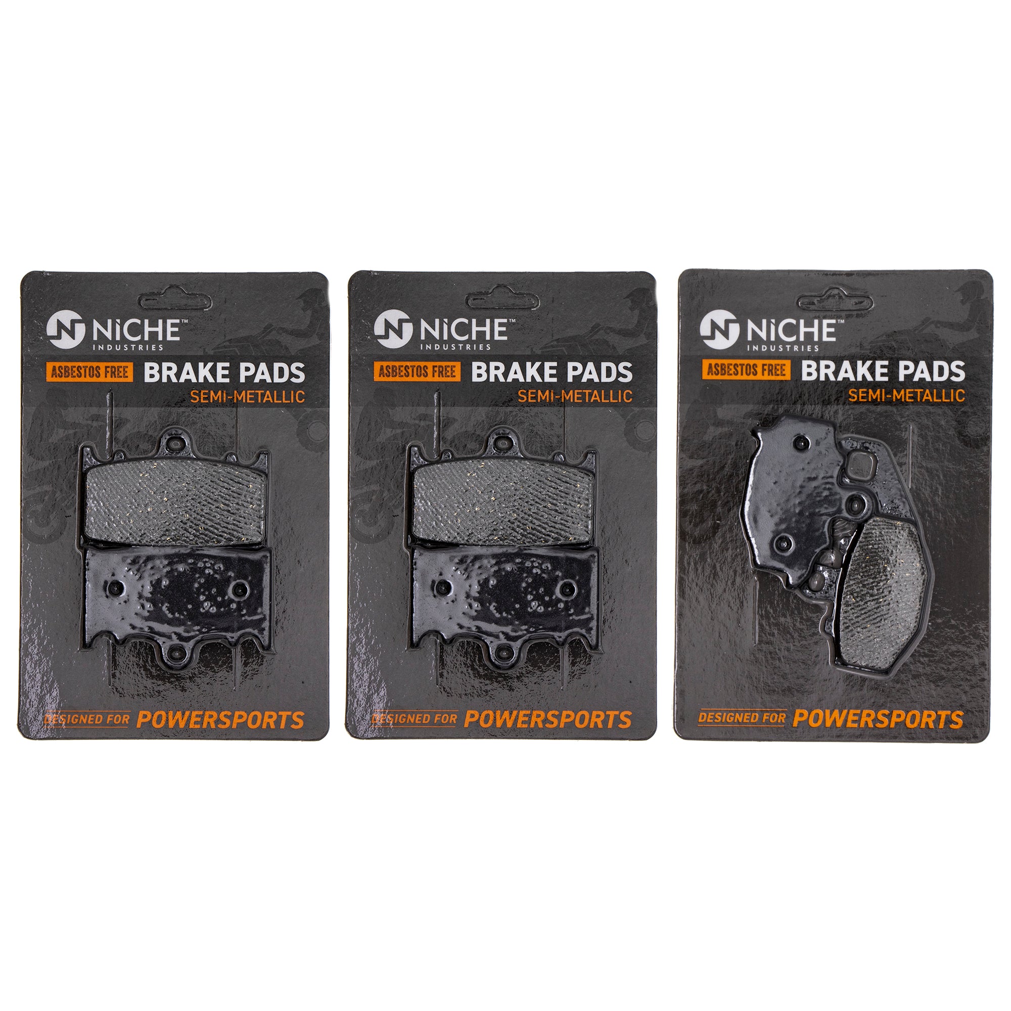 Semi-Metallic Brake Pad Set Front/Rear for zOTHER Suzuki Kawasaki ZZR600 Ninja 43082-1157 NICHE MK1002561