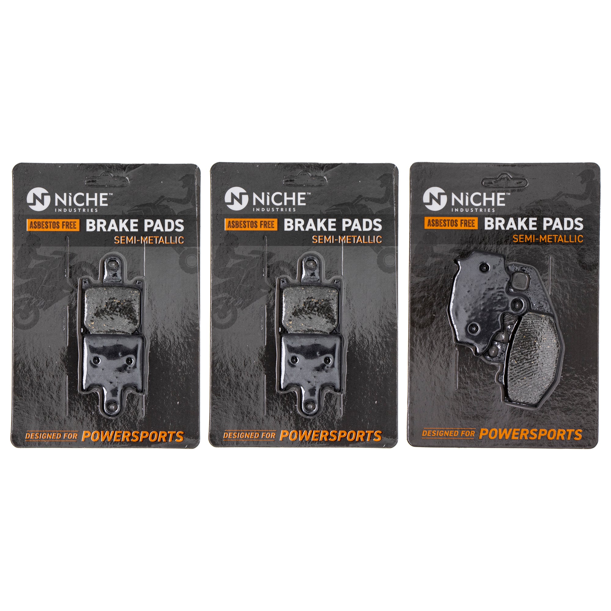 Semi-Metallic Brake Pad Set Front/Rear for zOTHER Kawasaki Z1000 Ninja 43082-0072 NICHE MK1002563