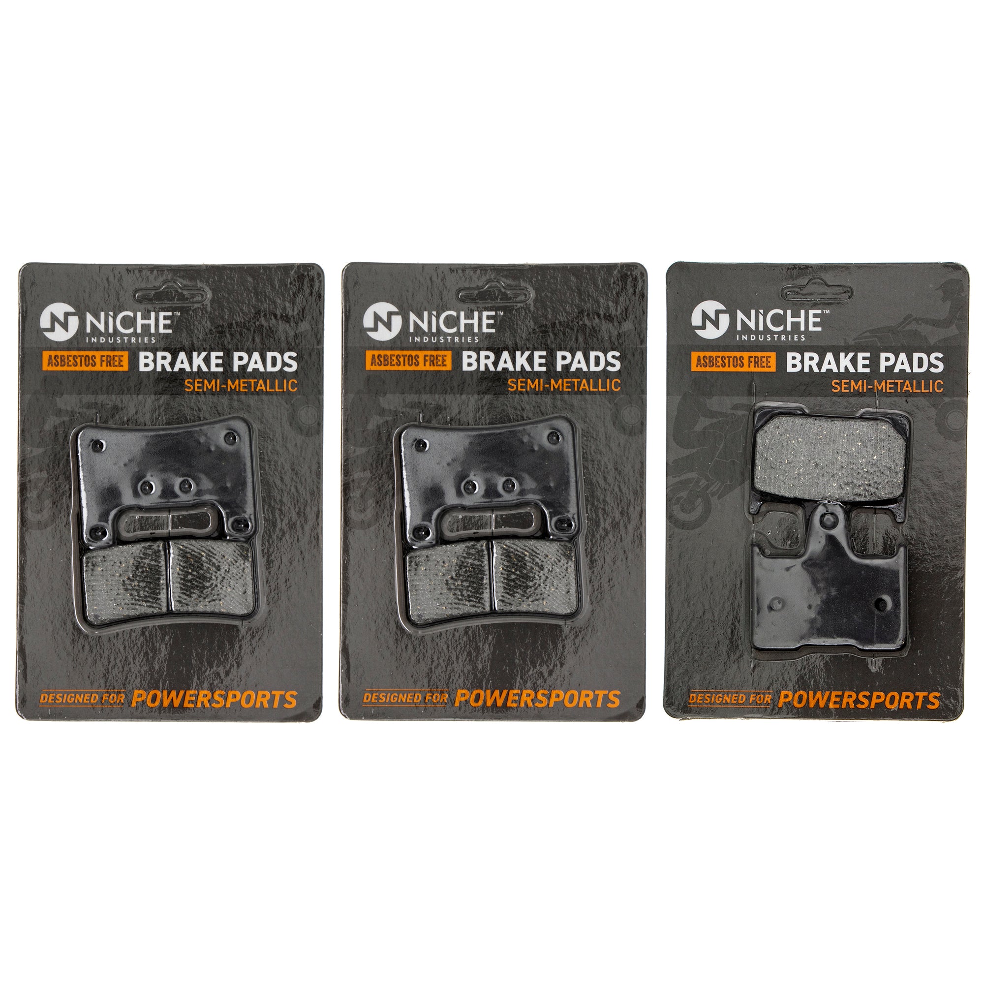 Semi-Metallic Brake Pad Set Front/Rear for zOTHER Suzuki Kawasaki Honda Harley Davidson NICHE MK1002576