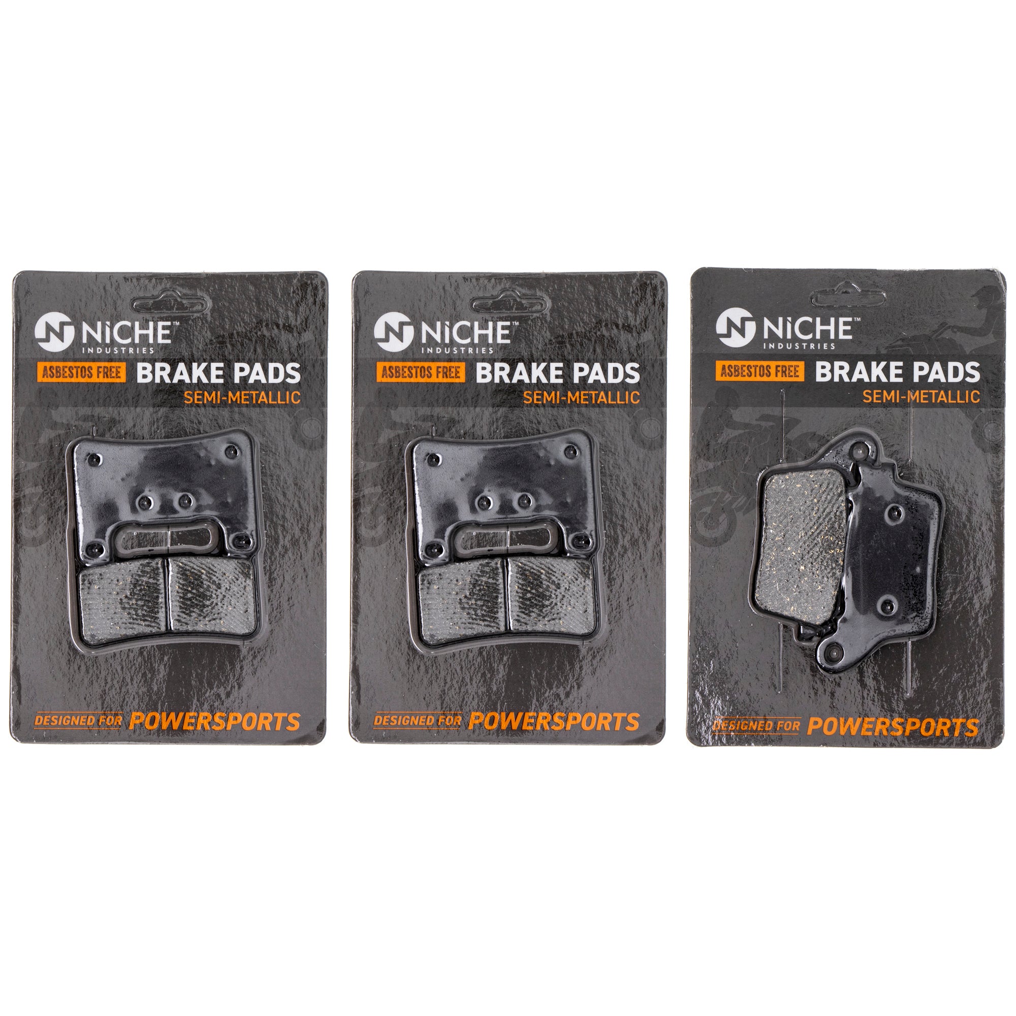 Semi-Metallic Brake Pad Set Front/Rear for zOTHER Yamaha Suzuki Kawasaki Honda Ninja NICHE MK1002578