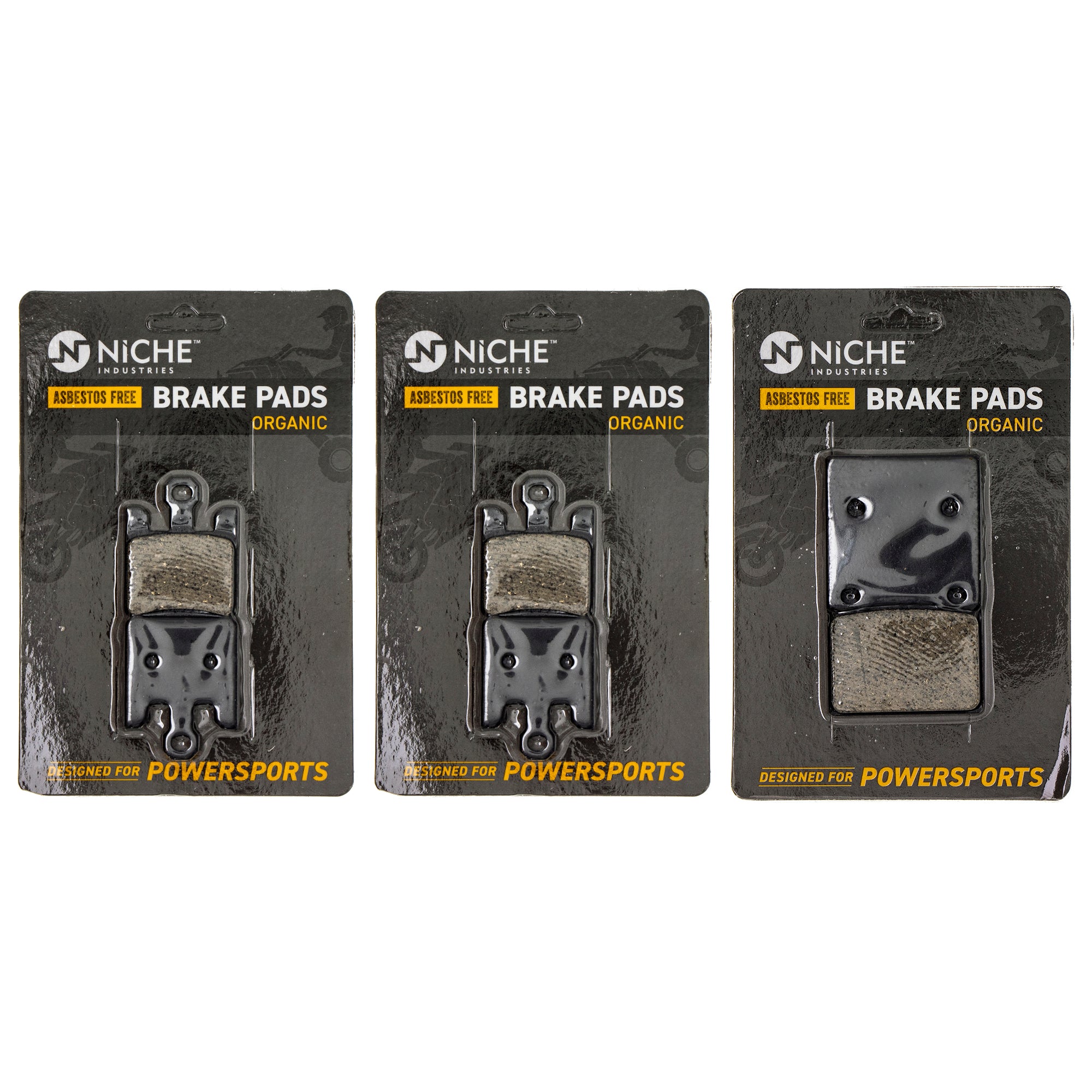 Brake Pad Kit Front/Rear for Kawasaki Ninja 43082-1257 43082-0030 NICHE MK1002581