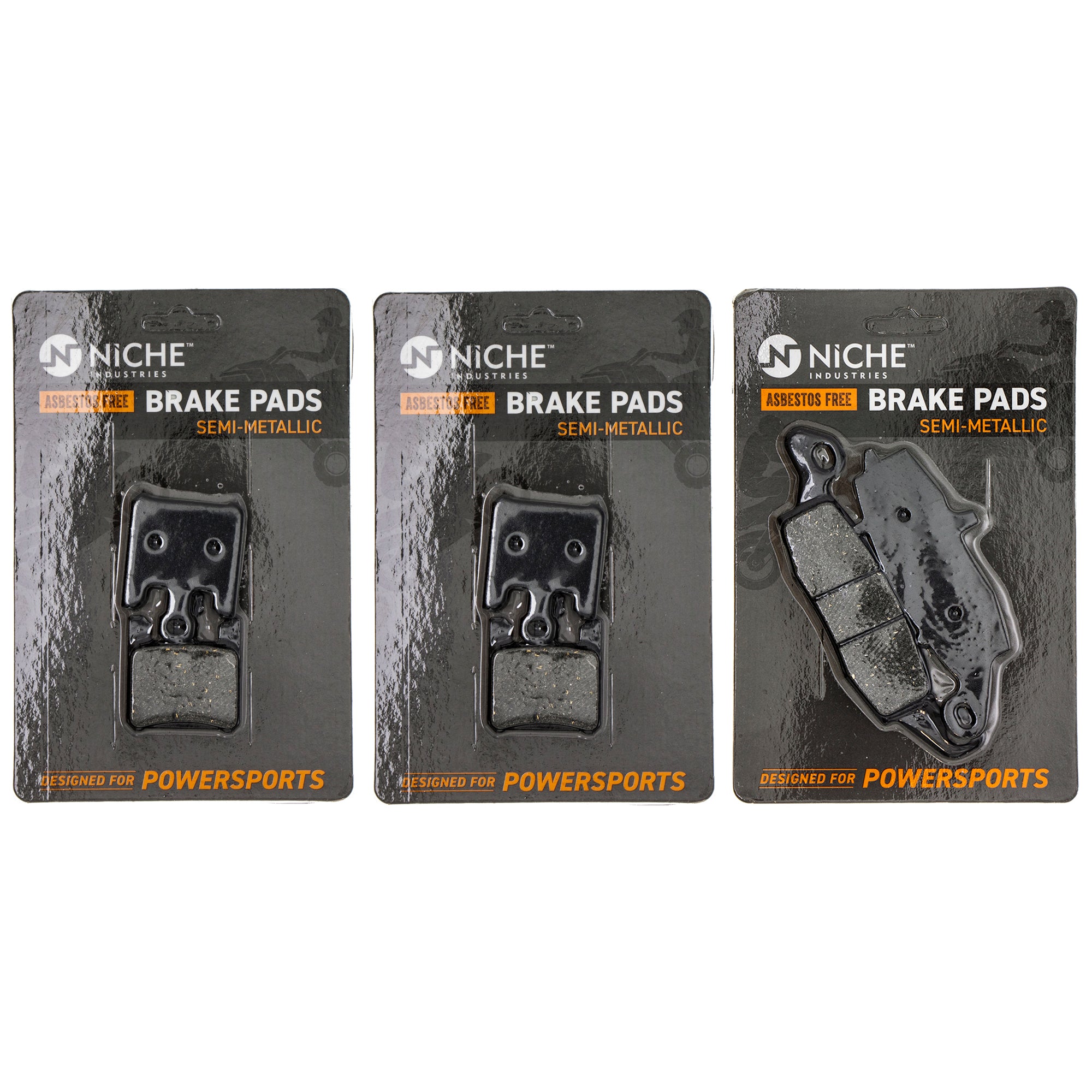 Semi-Metallic Brake Pad Set Front/Rear for zOTHER Suzuki Kawasaki Vulcan 43082-0031 NICHE MK1002582