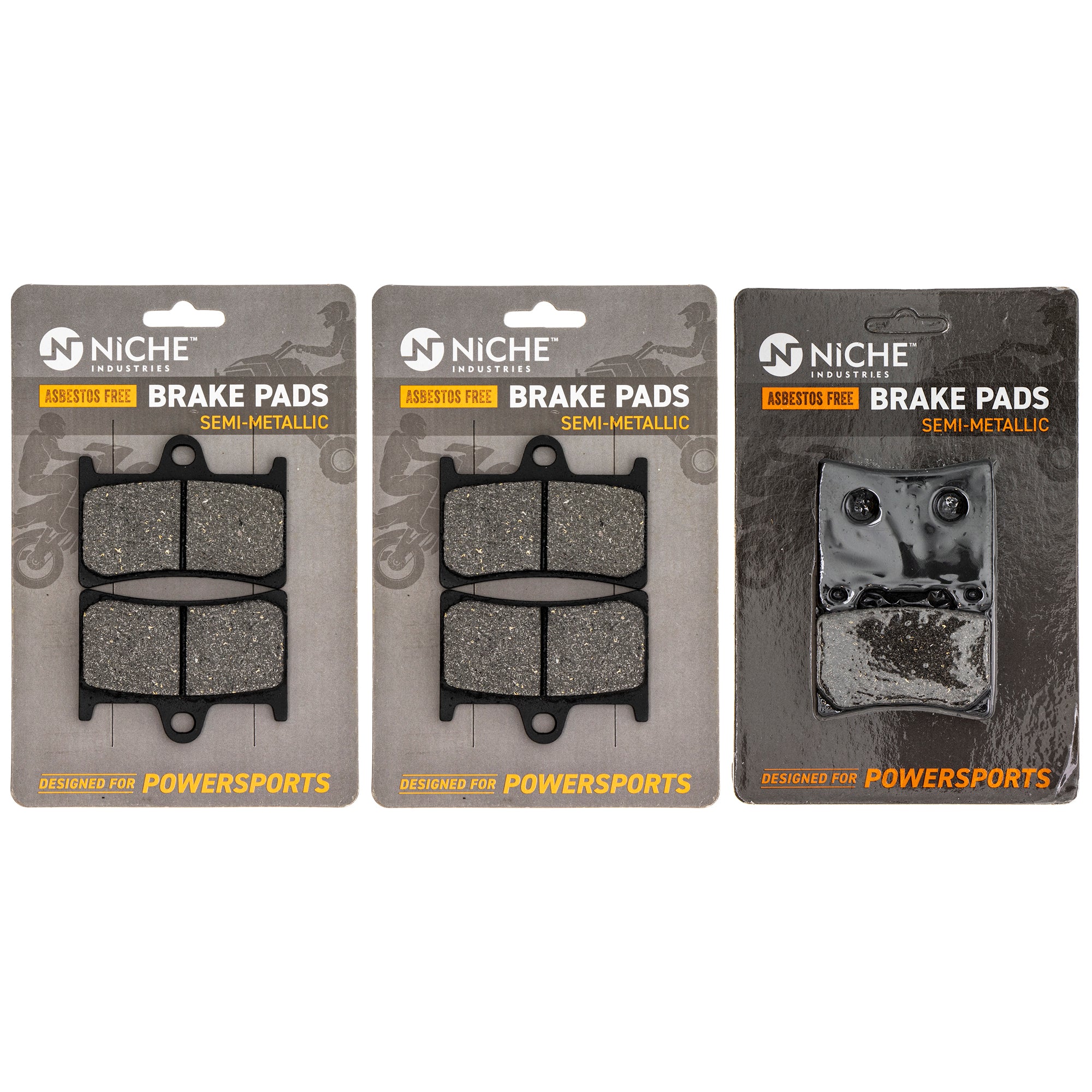 Semi-Metallic Brake Pad Set Front/Rear for zOTHER Yamaha Vmax Virago RZ350 Radian NICHE MK1002584