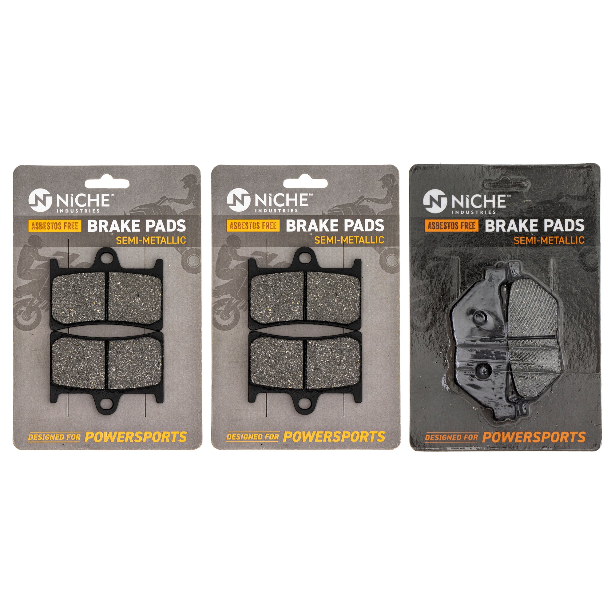 Semi-Metallic Brake Pad Set Front/Rear for zOTHER Yamaha Stratoliner Roadliner Road Raider NICHE MK1002586