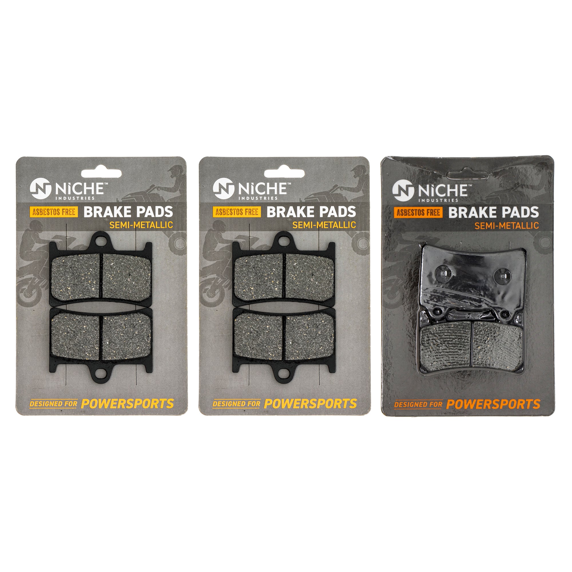 Semi-Metallic Brake Pad Set Front/Rear for zOTHER Yamaha Road 5VN-25805-00-00 NICHE MK1002588