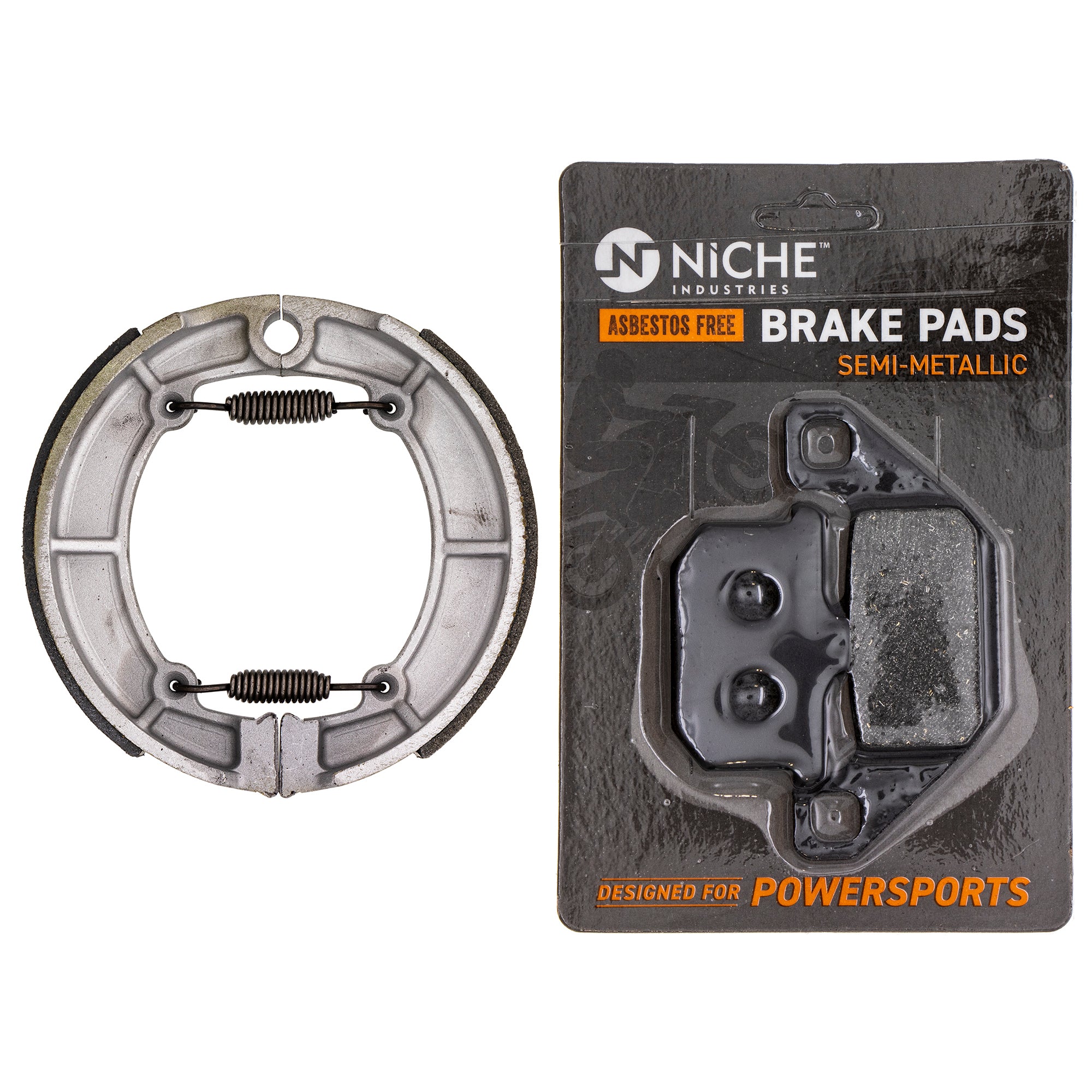 Full Semi-Metallic Brake Pad & Shoe Set for zOTHER Kawasaki Vulcan 454 43082-1062 NICHE MK1002594