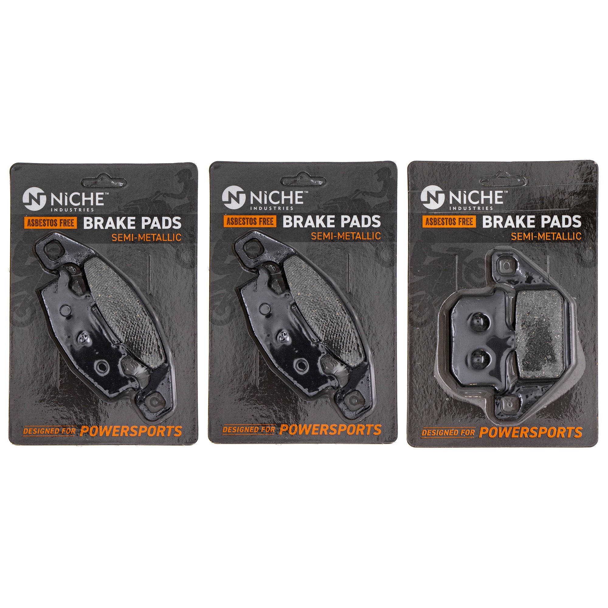 Semi-Metallic Brake Pad Set Front/Rear for zOTHER Kawasaki Concours 43082-1062 43082-1123 NICHE MK1002596