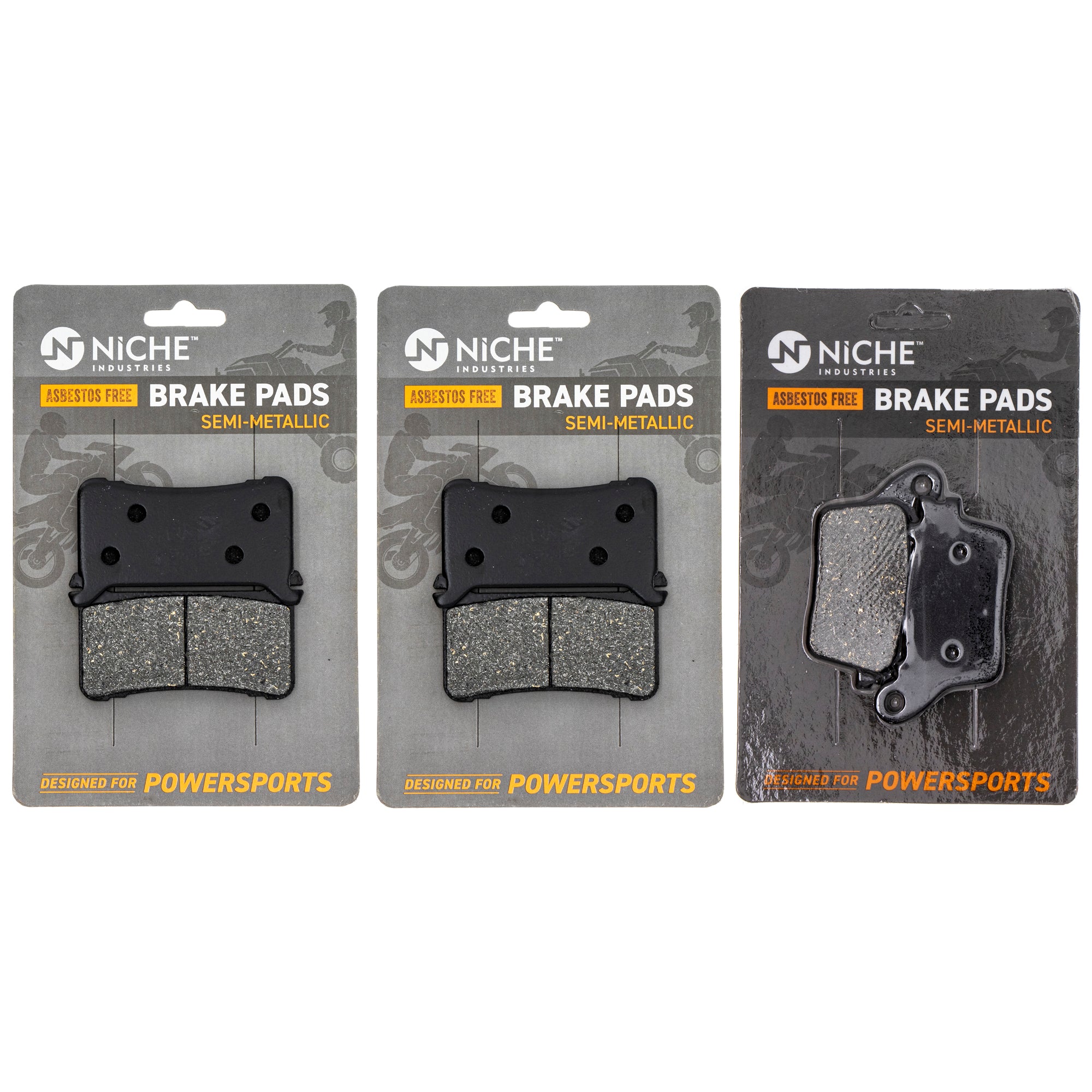 Semi-Metallic Brake Pad Set Front/Rear for zOTHER Honda CBR1000RR 06435-MEL-D23 NICHE MK1002602