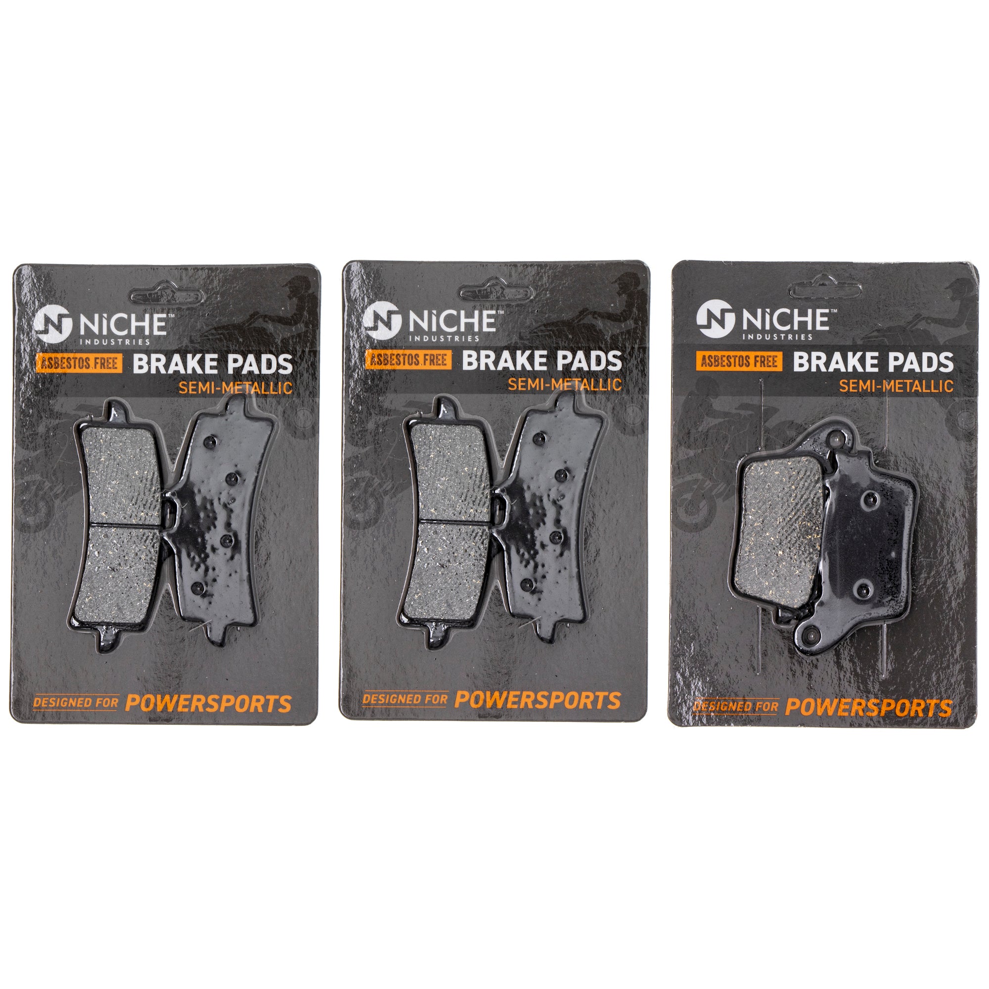 Semi-Metallic Brake Pad Set Front/Rear for zOTHER Triumph Suzuki KTM Kawasaki Husqvarna NICHE MK1002604