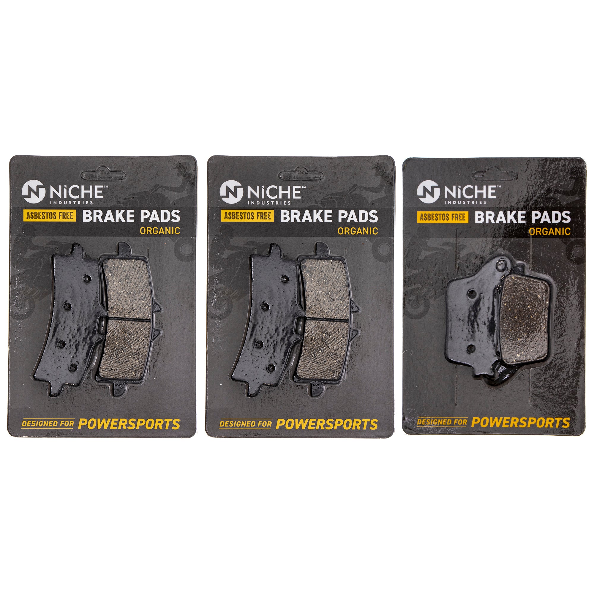 Brake Pad Kit Front/Rear for zOTHER Triumph Suzuki KTM Kawasaki Husqvarna Poulan Craftsman NICHE MK1002605