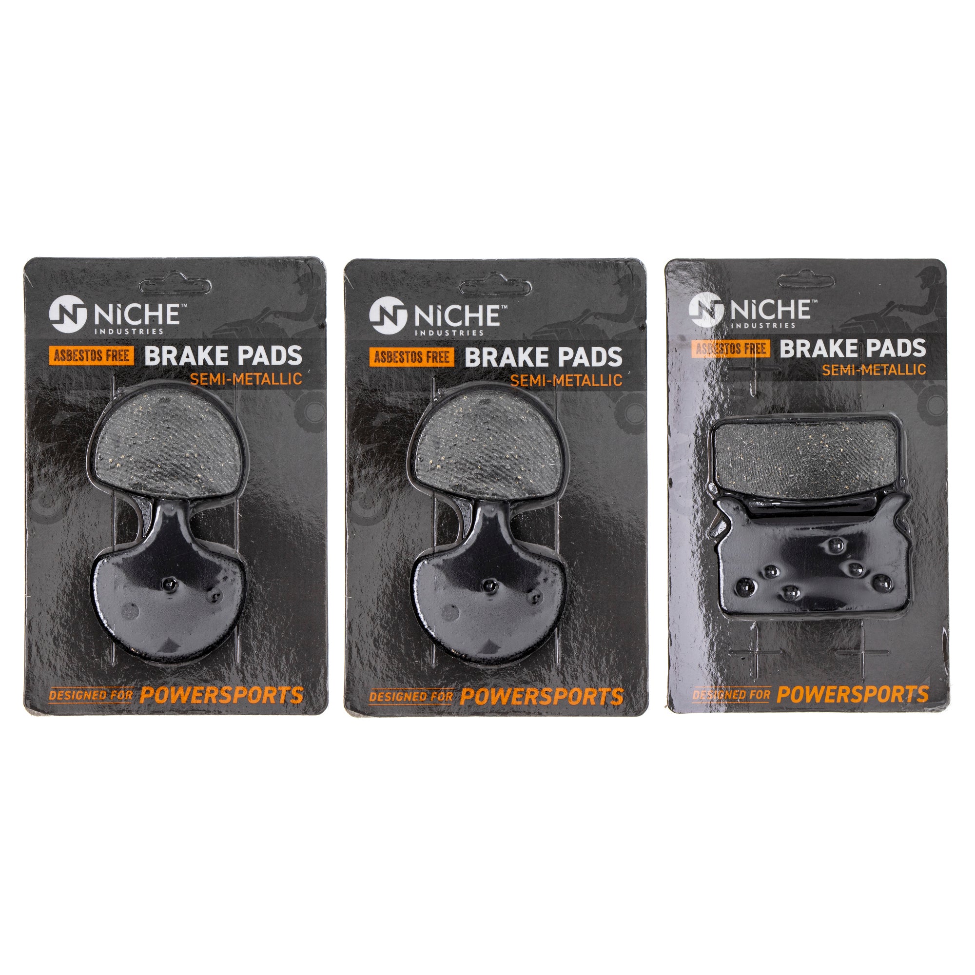 Semi-Metallic Brake Pad Set Front/Rear for Harley Davidson Tour Road Electra 44063-83D NICHE MK1002612