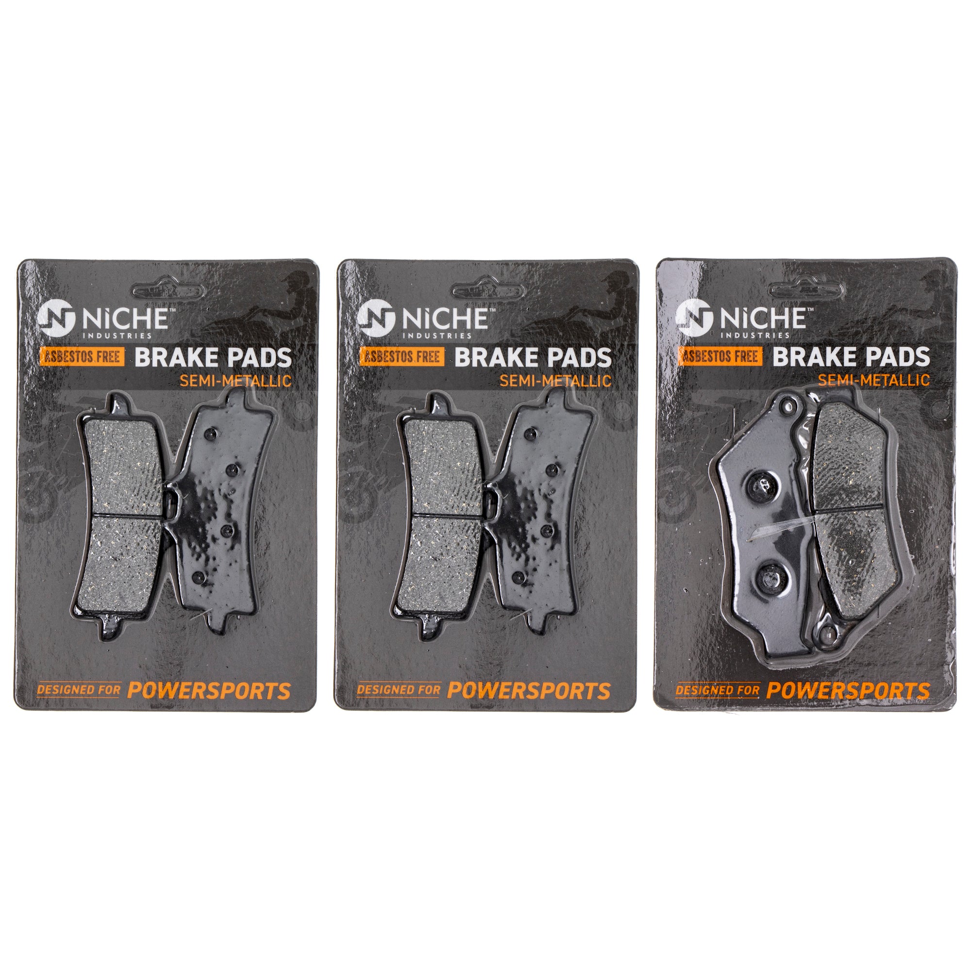 Semi-Metallic Brake Pad Set Front/Rear for zOTHER Triumph Suzuki KTM Kawasaki Husqvarna NICHE MK1002625
