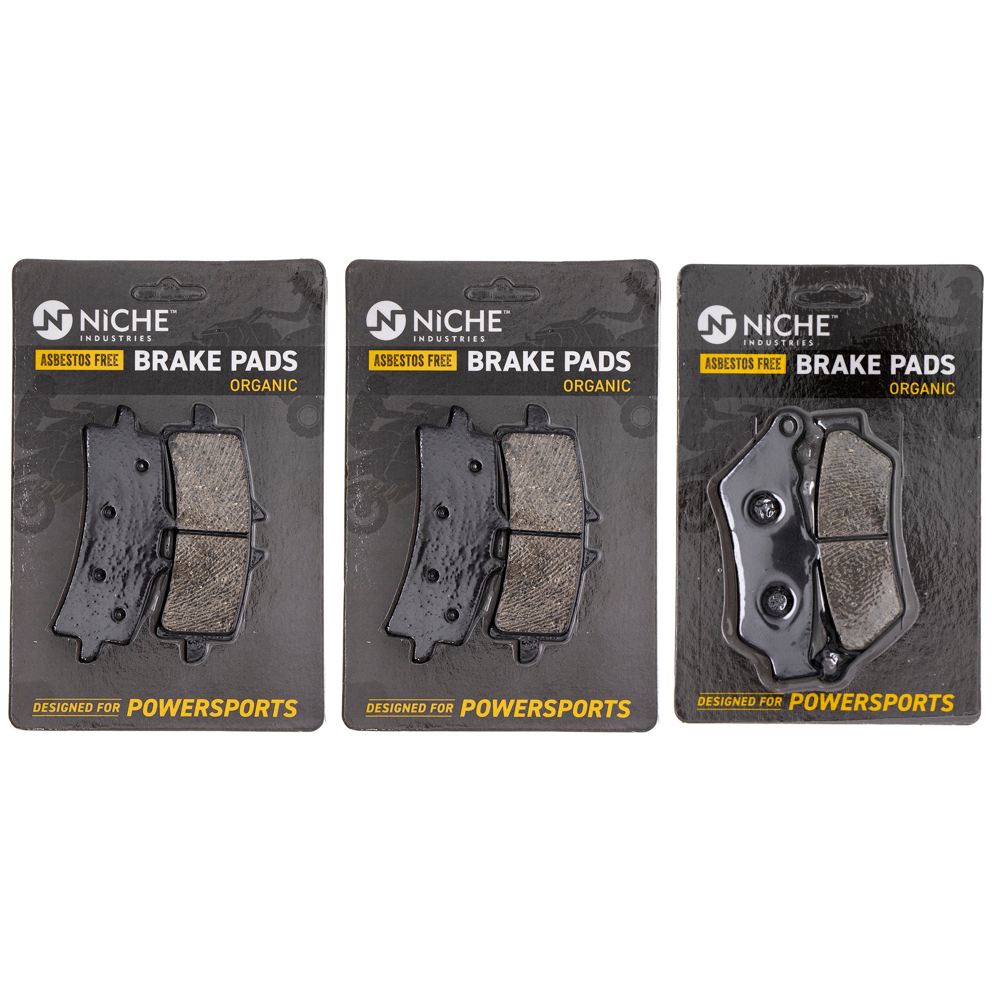 Brake Pad Kit Front/Rear for zOTHER Triumph Suzuki KTM Kawasaki Husqvarna Poulan Craftsman NICHE MK1002626
