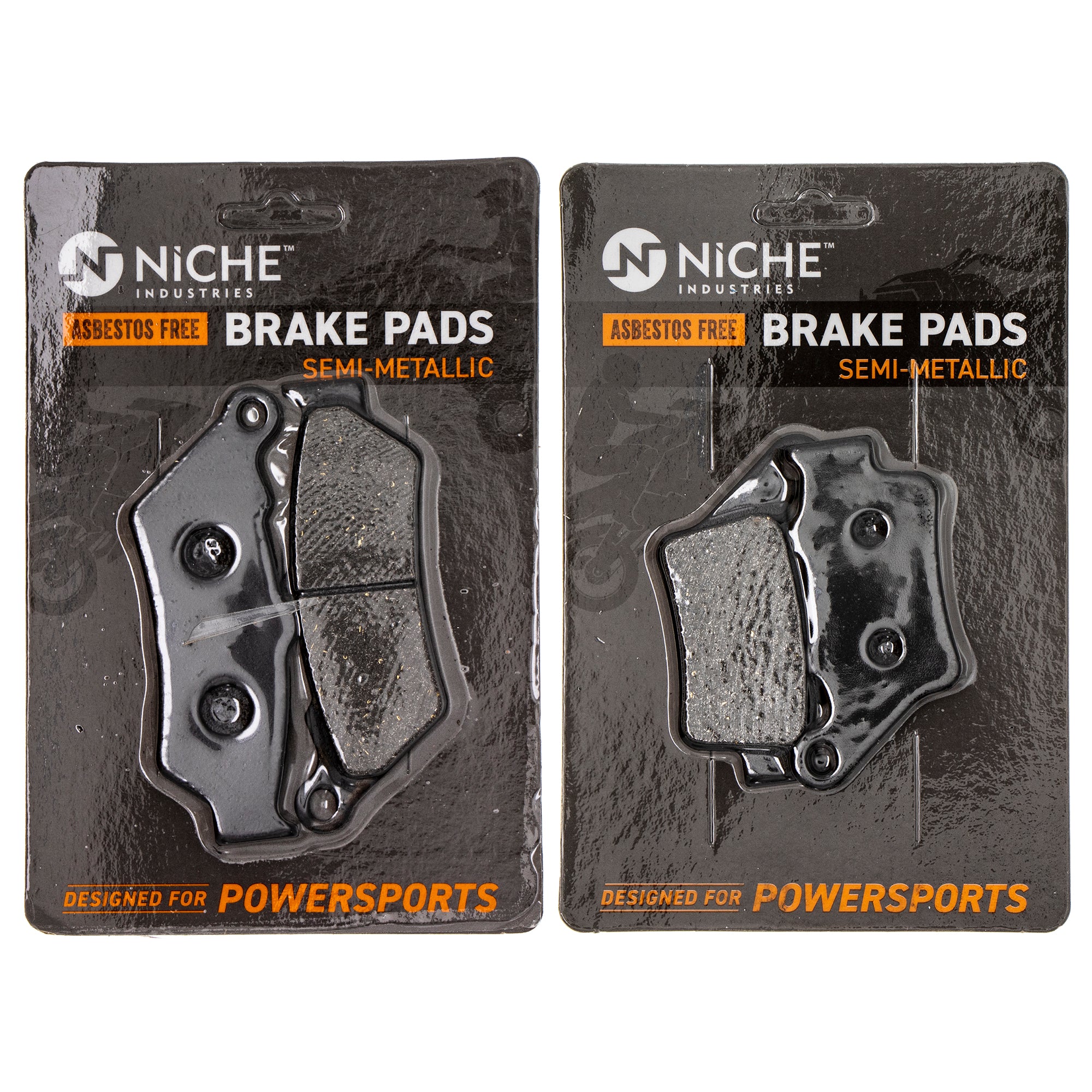 Semi-Metallic Brake Pad Set Front/Rear for KTM Husqvarna Poulan Craftsman AYP RedMax 690 NICHE MK1002629