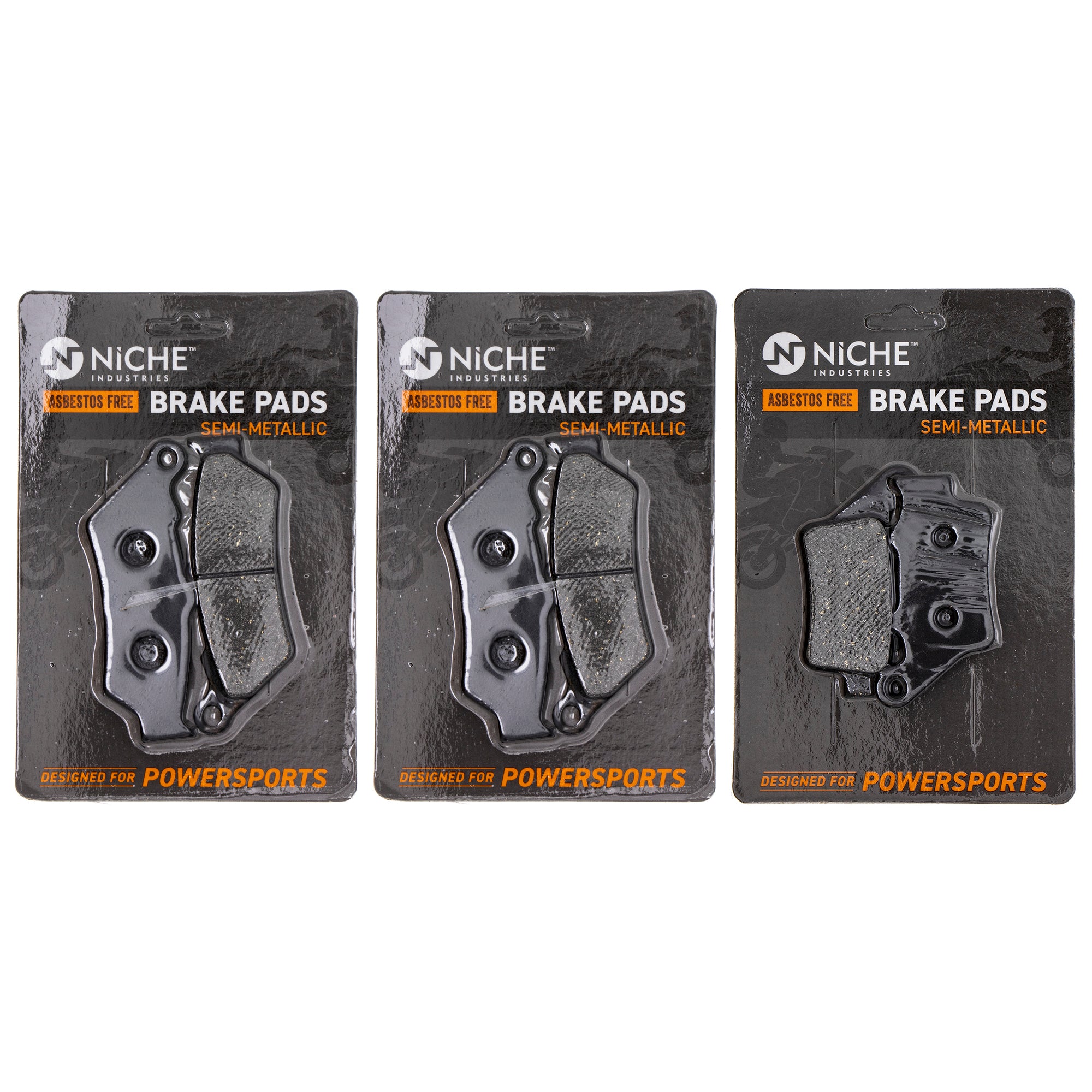 Semi-Metallic Brake Pad Set Front/Rear for zOTHER Victory Triumph Polaris KTM Harley NICHE MK1002635