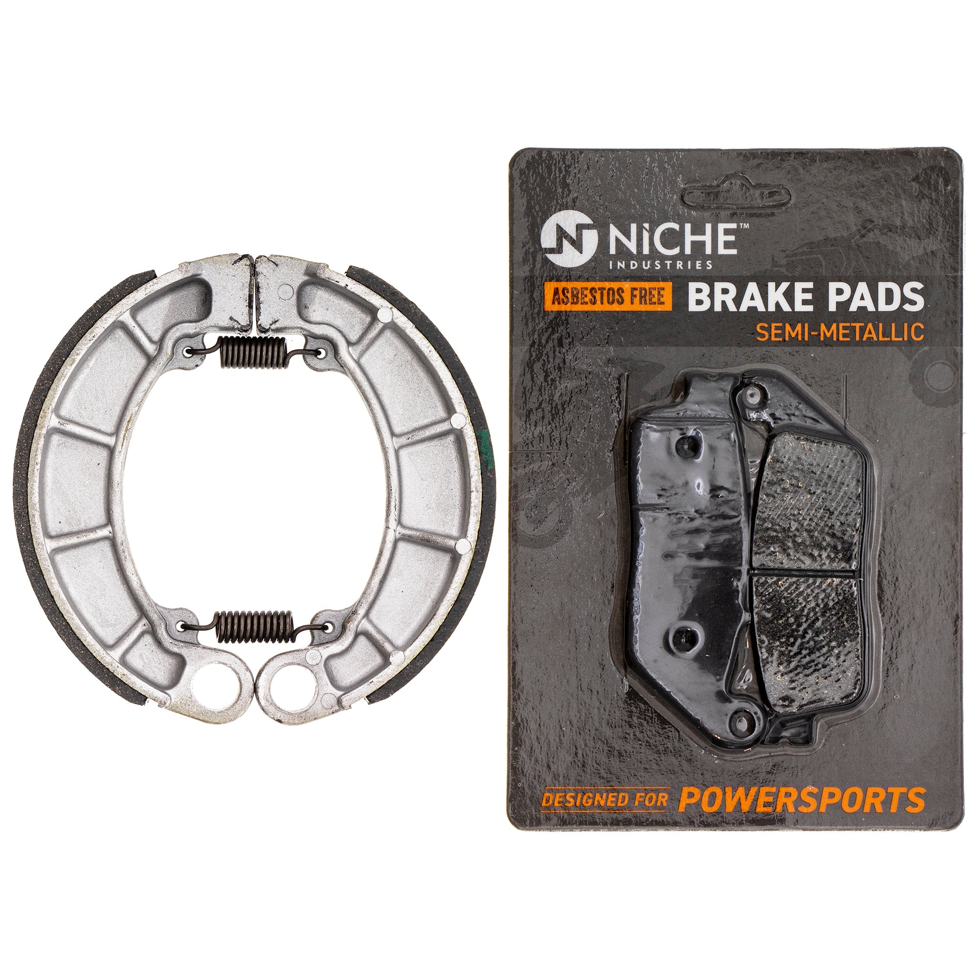 Semi-Metallic Brake Pad with Shoe Set for zOTHER Honda Shadow 06430-HN0-A20 06455-MW3-406 NICHE MK1002637