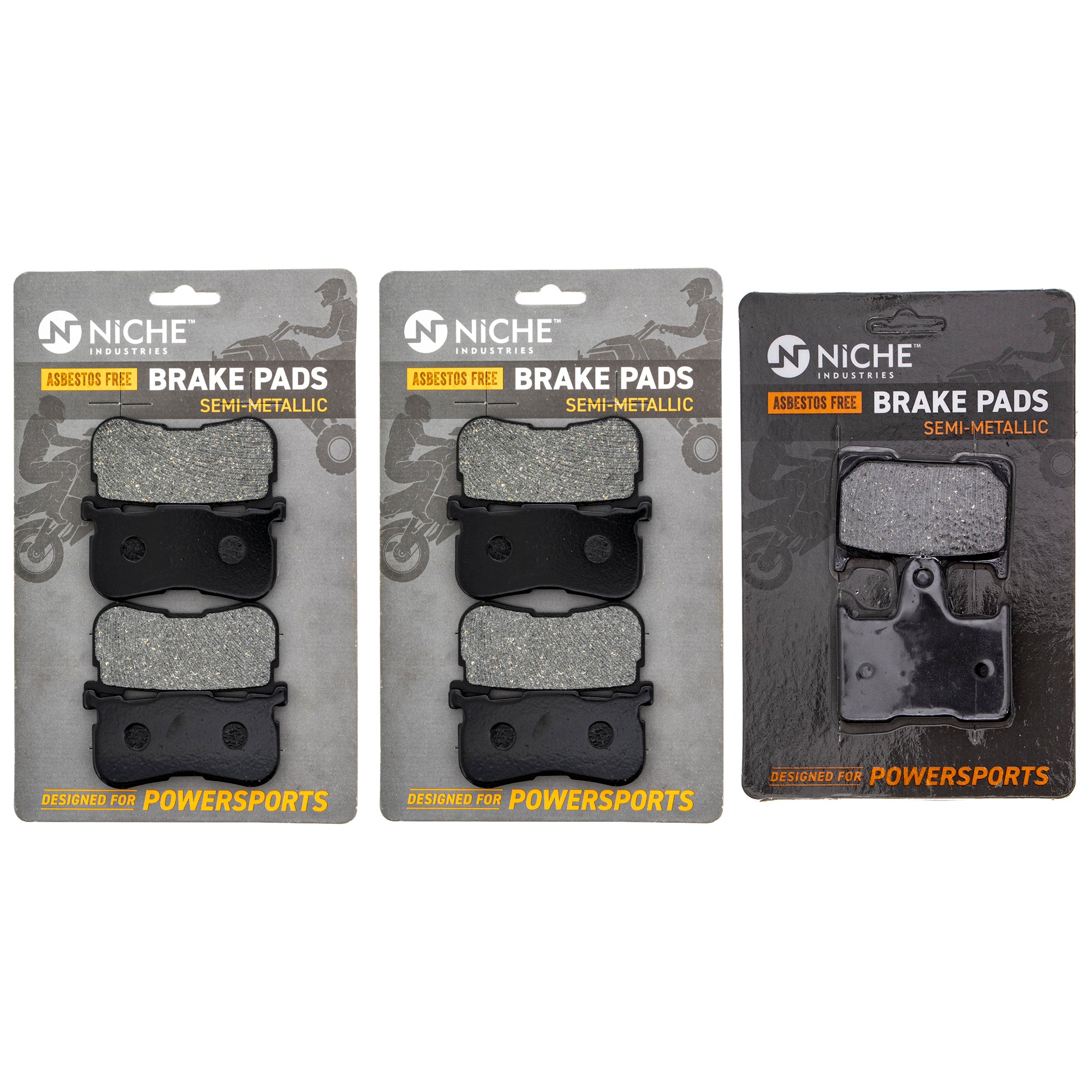 Semi-Metallic Brake Pad Set Front/Rear for zOTHER Honda Harley-Davidson Harley Davidson NICHE MK1002639