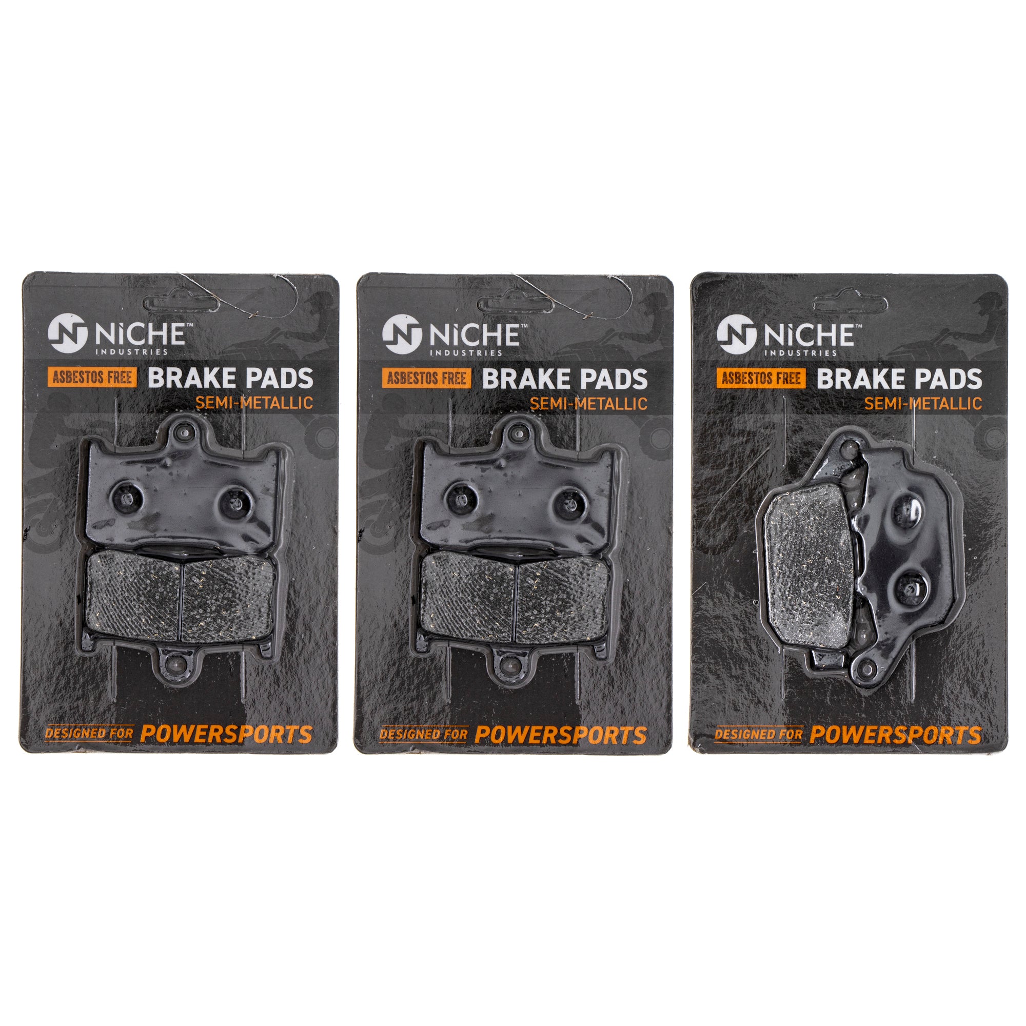 Semi-Metallic Brake Pad Set Front/Rear for Triumph Kawasaki Z800 Daytona T2020602 T2020475 NICHE MK1002647