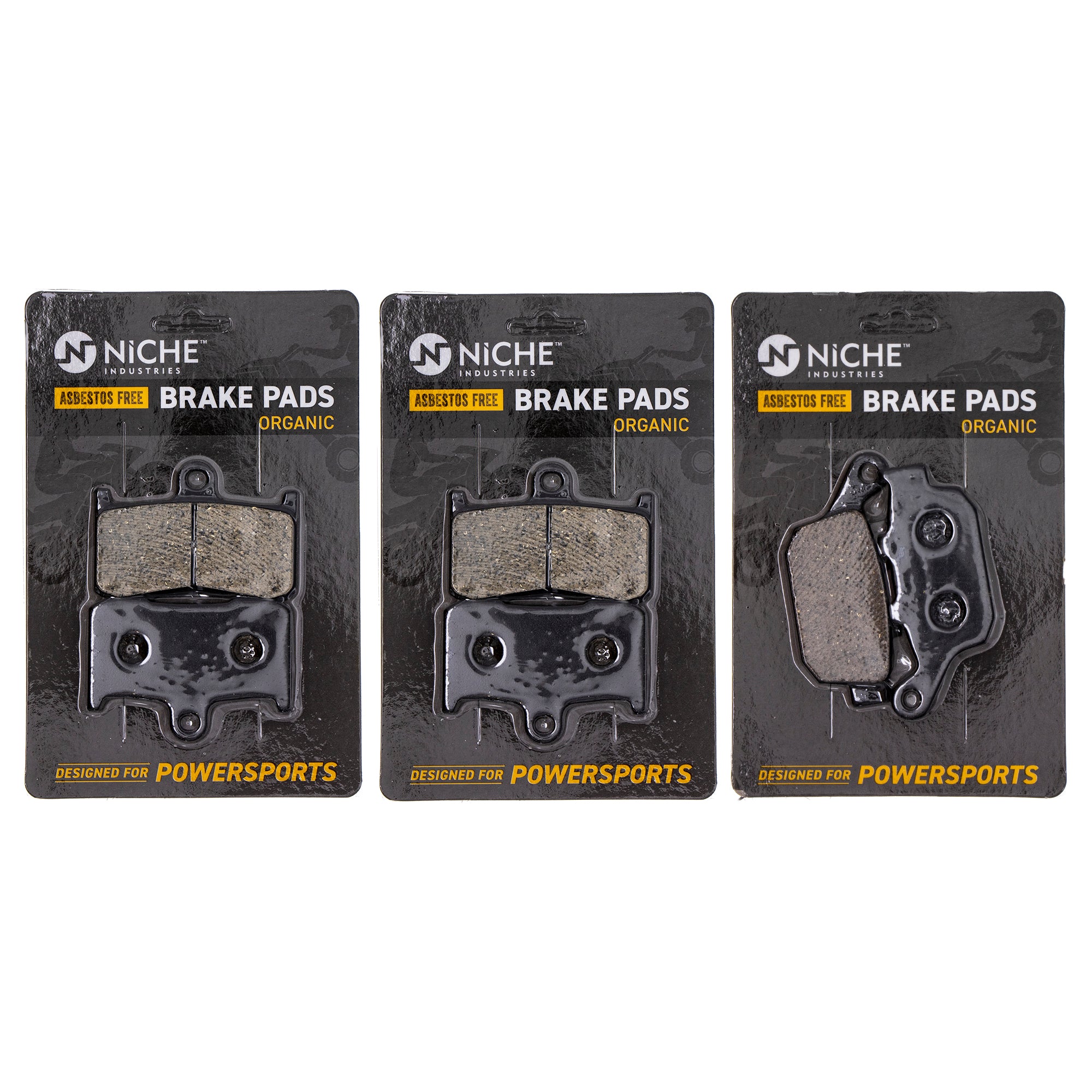 Brake Pad Kit Front/Rear for Triumph Kawasaki Z800 Daytona T2020602 T2020475 43082-0117 NICHE MK1002648