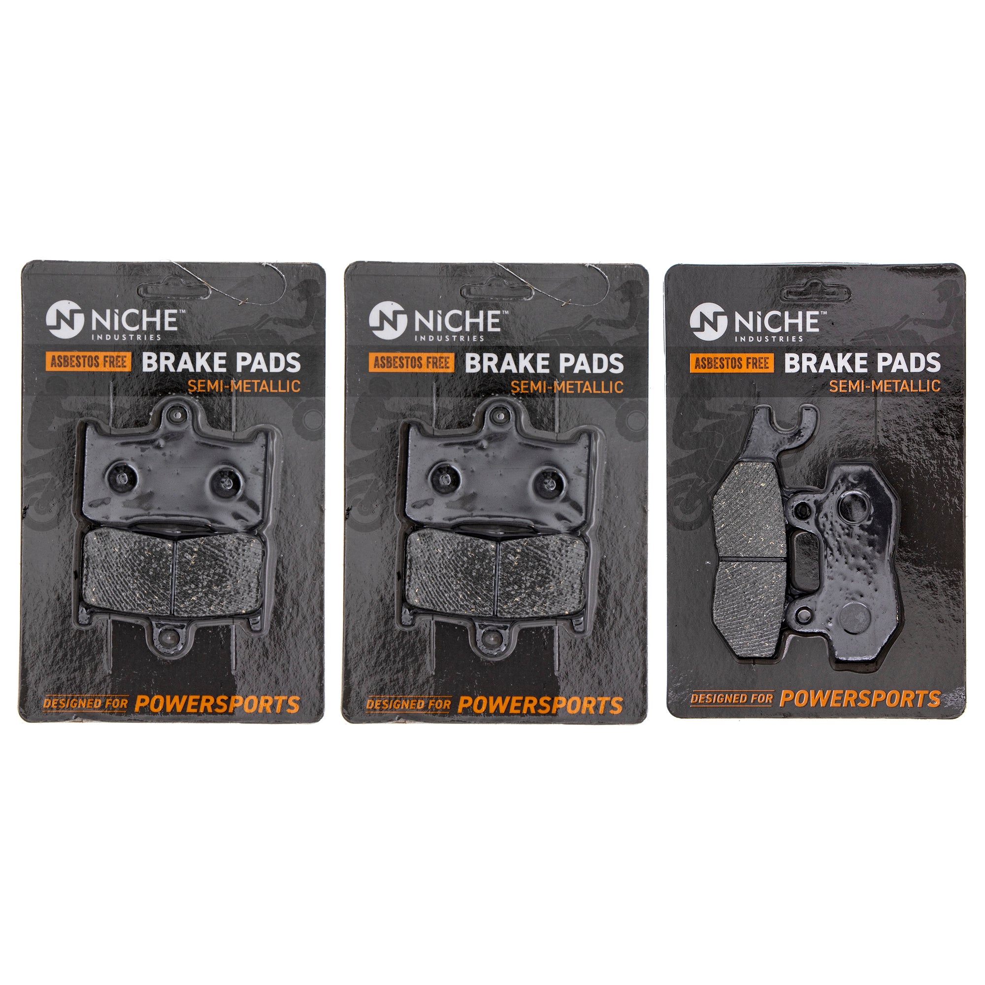 Semi-Metallic Brake Pad Set Front/Rear for Triumph Tiger Speed Daytona T2020475 T2020555 NICHE MK1002649
