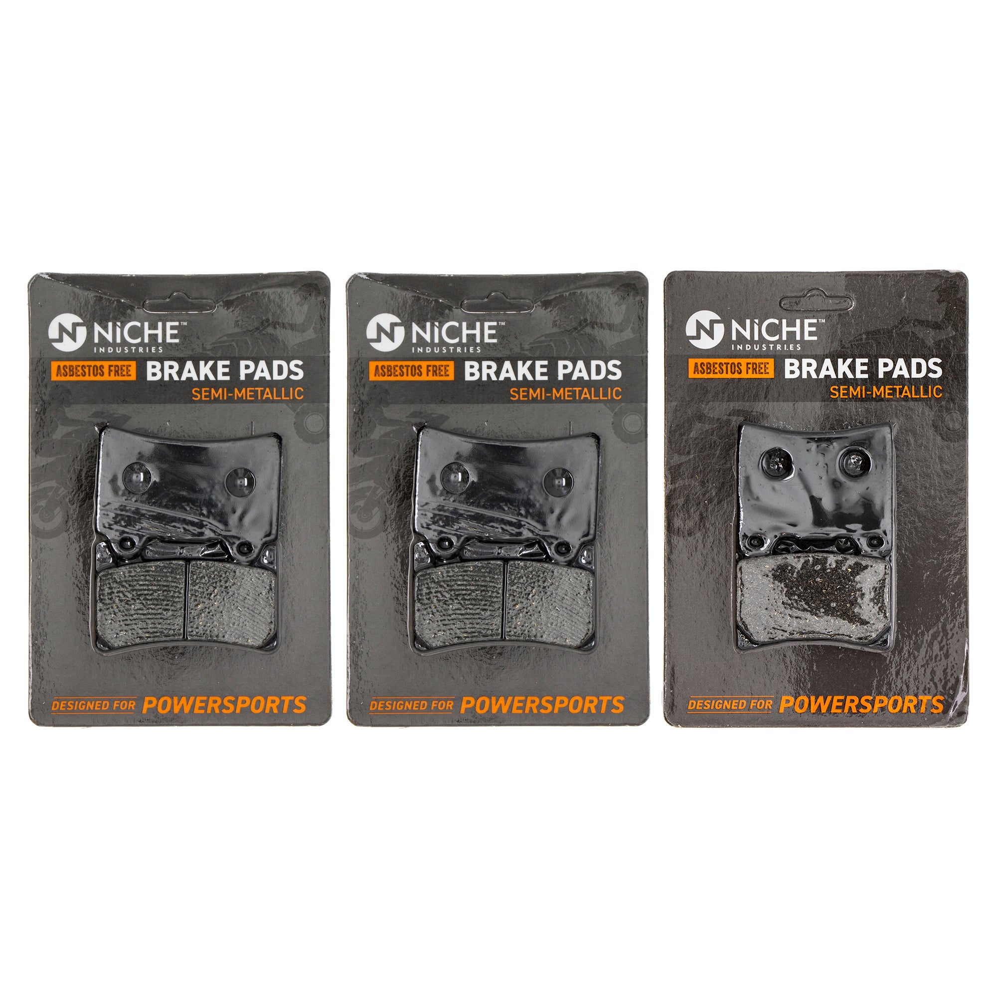 Semi-Metallic Brake Pad Set Front/Rear for zOTHER Yamaha TDM850 FZR1000 FZ750 FZ600 NICHE MK1007833