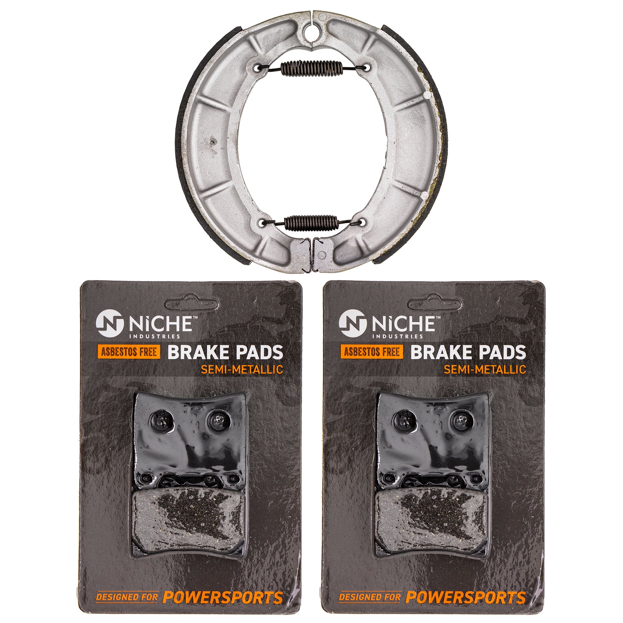 Full Semi-Metallic Brake Pad & Shoe Set for zOTHER Yamaha Virago Maxim 3XF-W0045-50-00 NICHE MK1002661