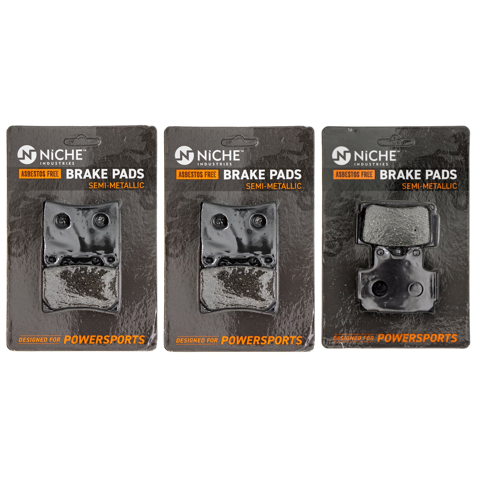 Semi-Metallic Brake Pad Set Front/Rear for zOTHER Yamaha FZR400 1FK-W0046-01-00 NICHE MK1002663