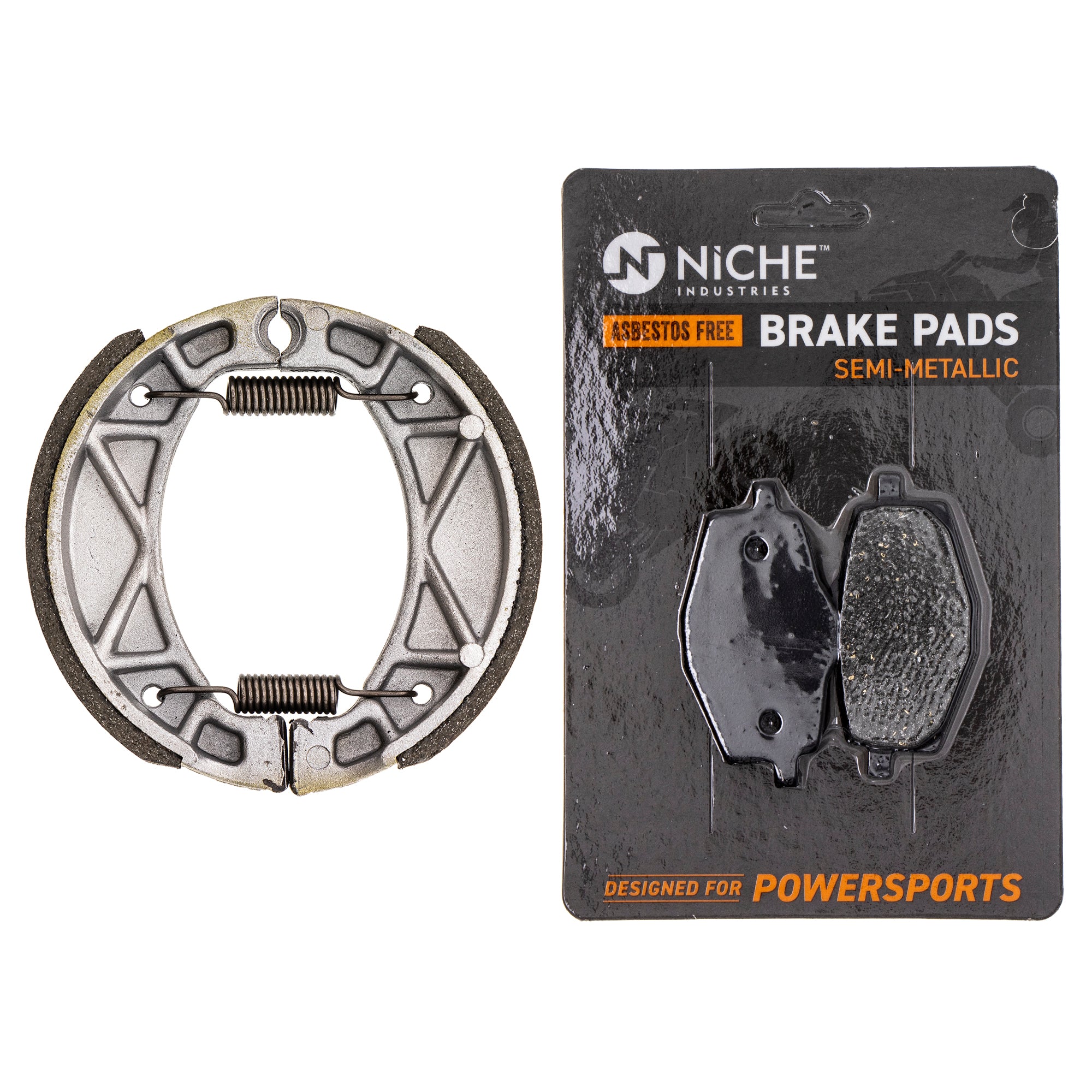 Full Semi-Metallic Brake Pad & Shoe Set for zOTHER Yamaha Serow 4BE-W253E-00-00 NICHE MK1002669