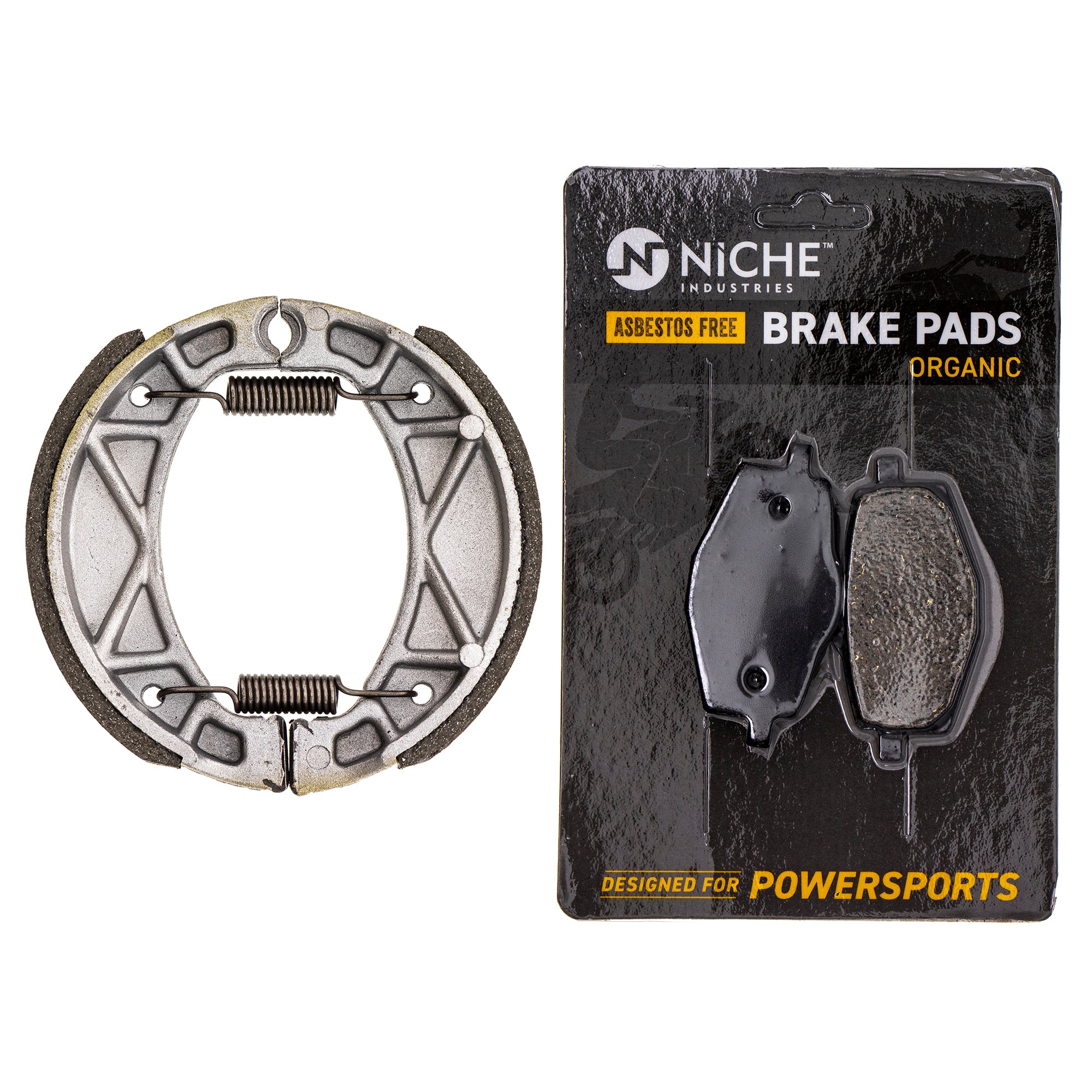 Complete Organic Brake Pad & Shoe Set for zOTHER Yamaha Serow 4BE-W253E-00-00 NICHE MK1002670