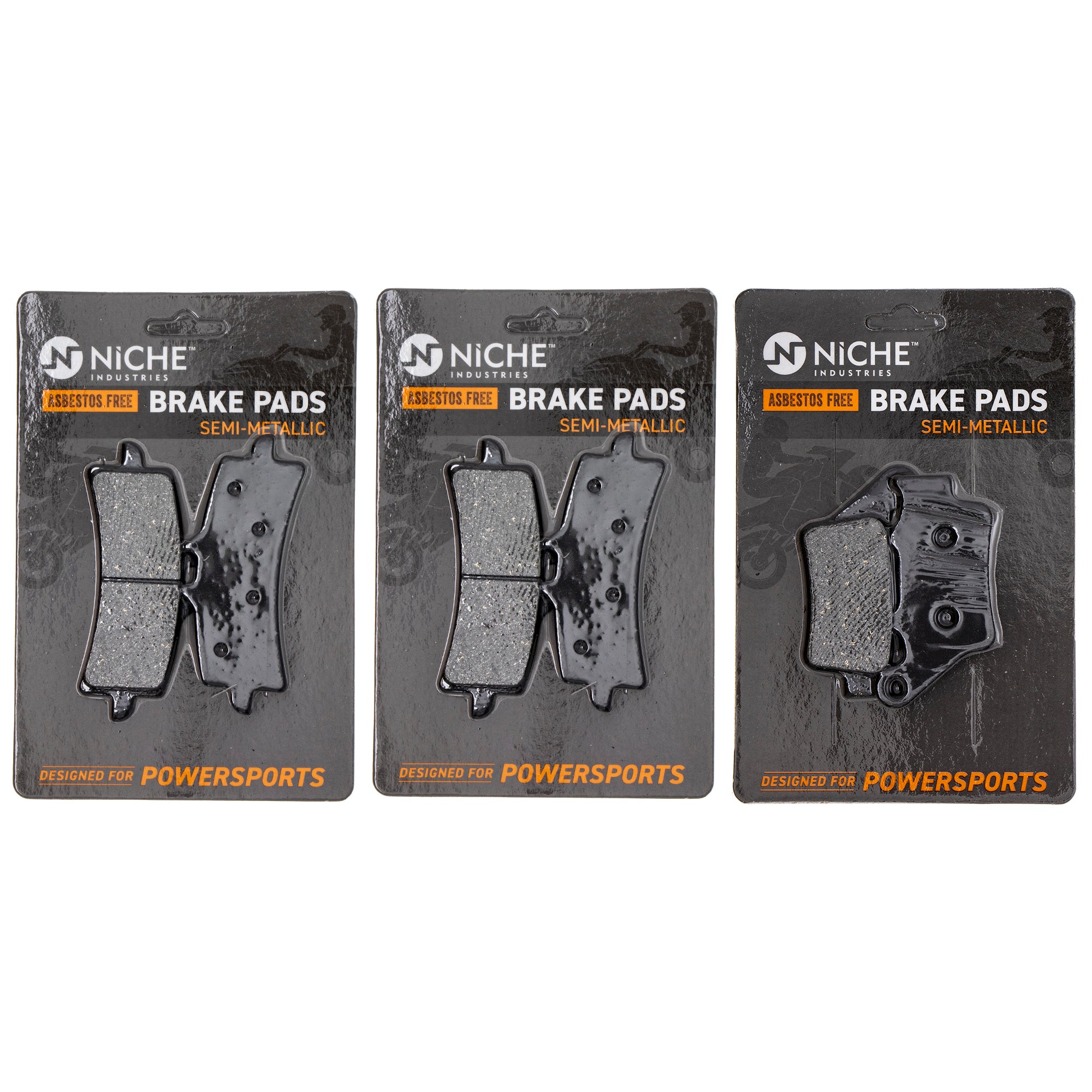 Semi-Metallic Brake Pad Set Front/Rear for zOTHER Triumph Suzuki KTM Kawasaki Husqvarna NICHE MK1002682