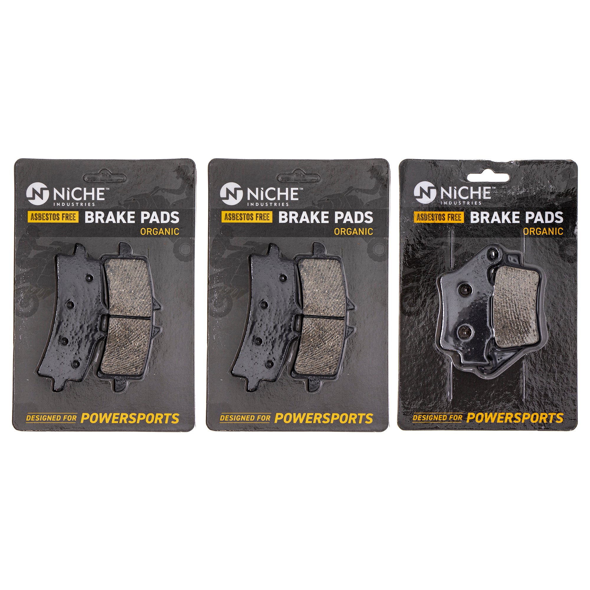 Brake Pad Kit Front/Rear for zOTHER Triumph Suzuki KTM Kawasaki Husqvarna Poulan Craftsman NICHE MK1002683