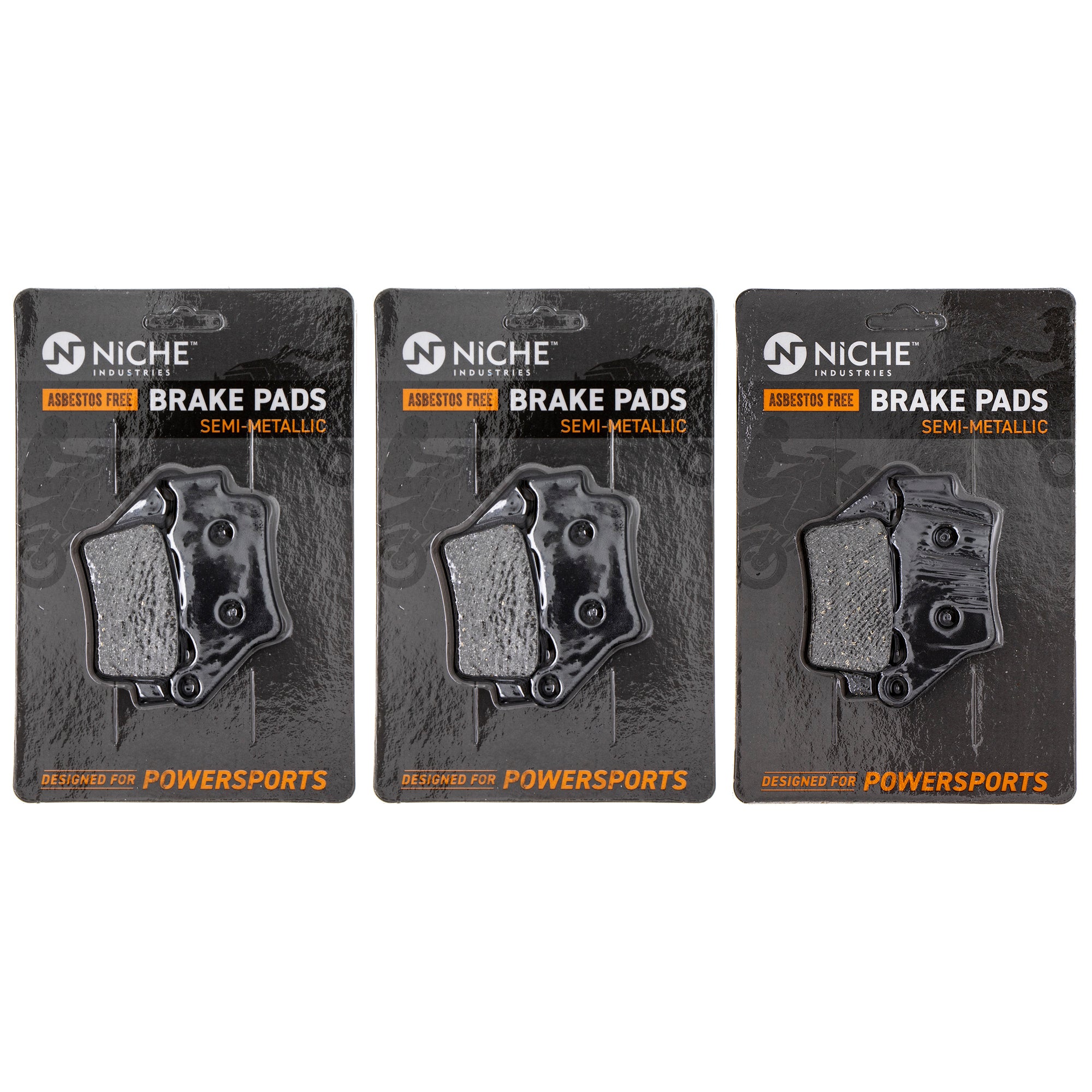 Semi-Metallic Brake Pad Set Front/Rear for KTM 640 625 525 520 54613309200 50313090000 NICHE MK1002686