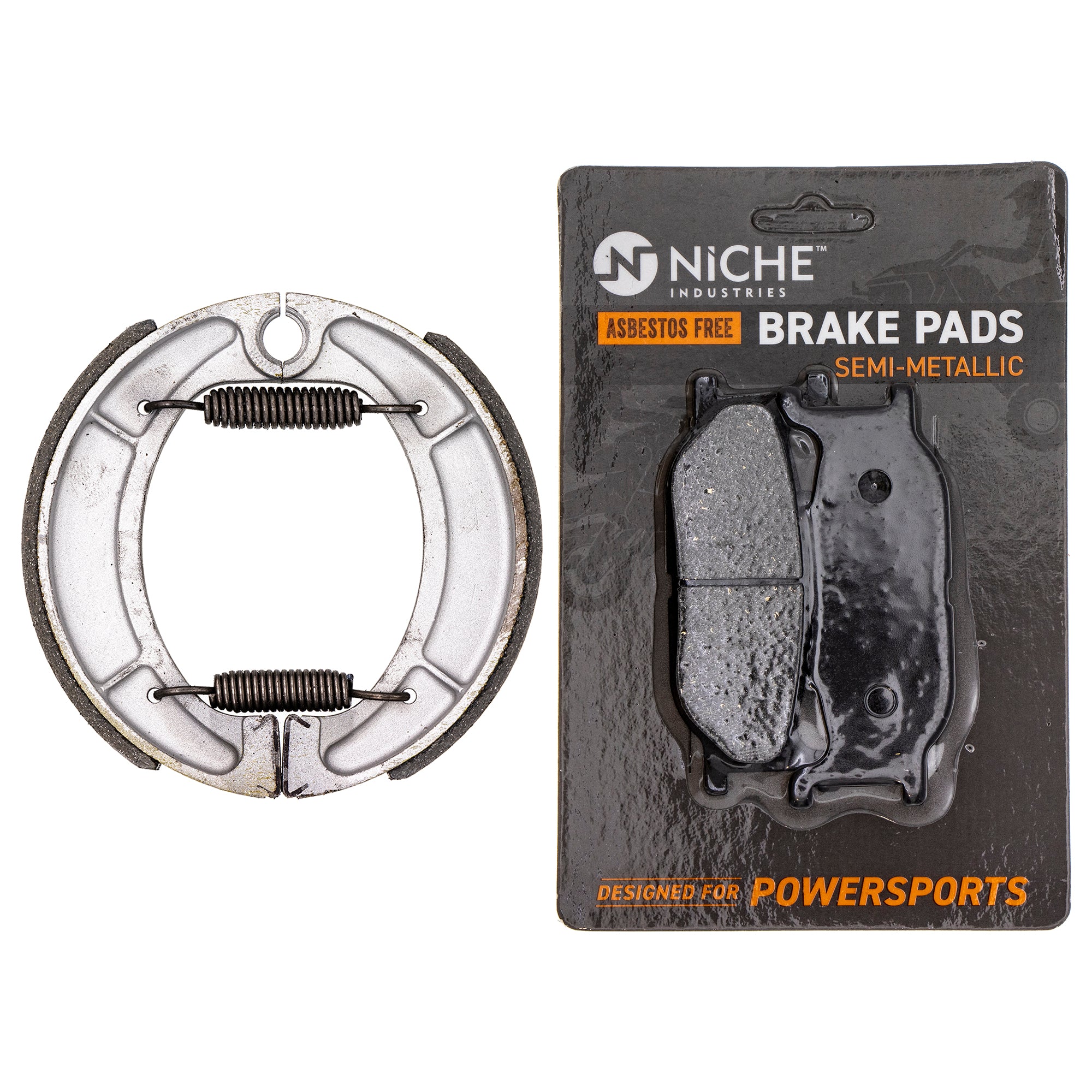 Full Semi-Metallic Brake Pad & Shoe Set for zOTHER Yamaha SR400 3GW-W253A-00-00 NICHE MK1002688