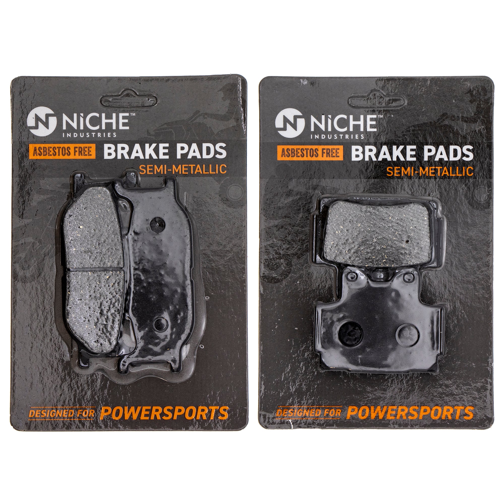 Semi-Metallic Brake Pad Set Front/Rear for zOTHER Yamaha Seca 4BP-W0045-00-00 NICHE MK1002694