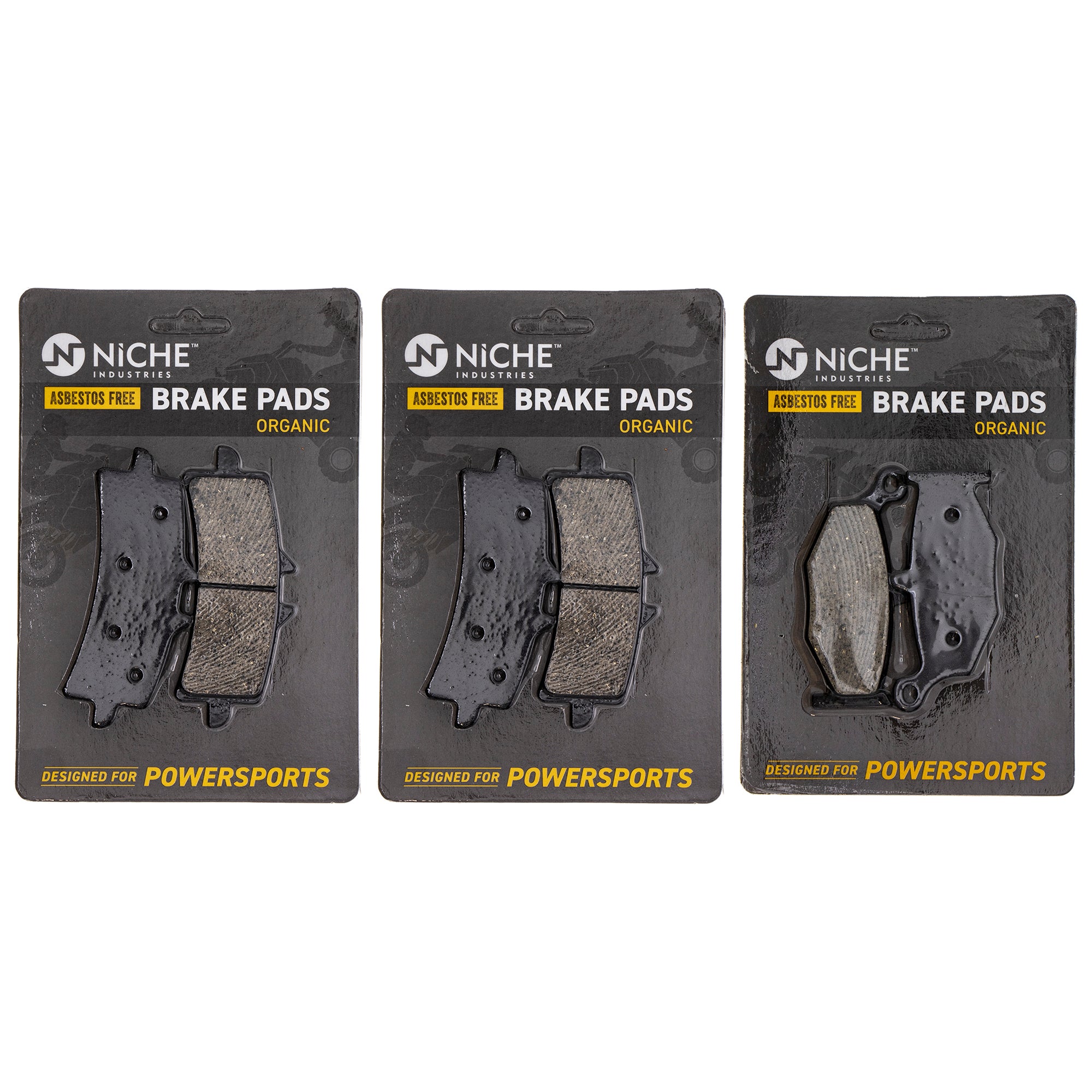 Brake Pad Kit Front/Rear for zOTHER Triumph Suzuki KTM Kawasaki Husqvarna Poulan Craftsman NICHE MK1007834