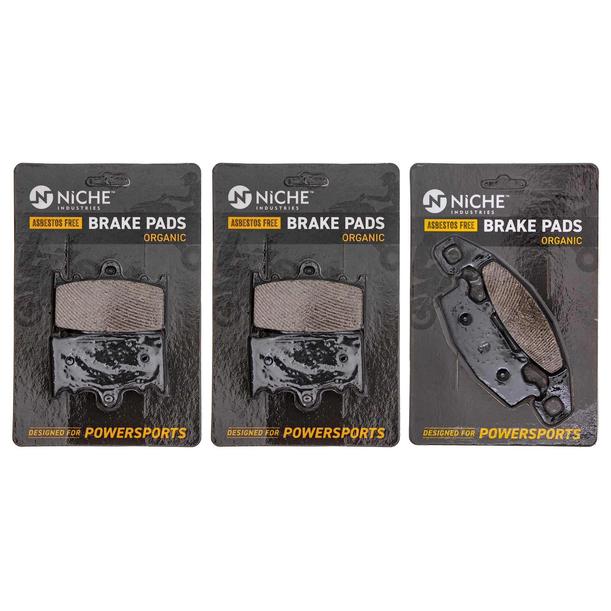 Brass Brake Pads (3 Pair) compatible with Can-Am 705601014, 705601015 & 715900248 Brass Brake Pads (3 Pair) compatible with Can-Am 705601014, 705601015 & 715900248