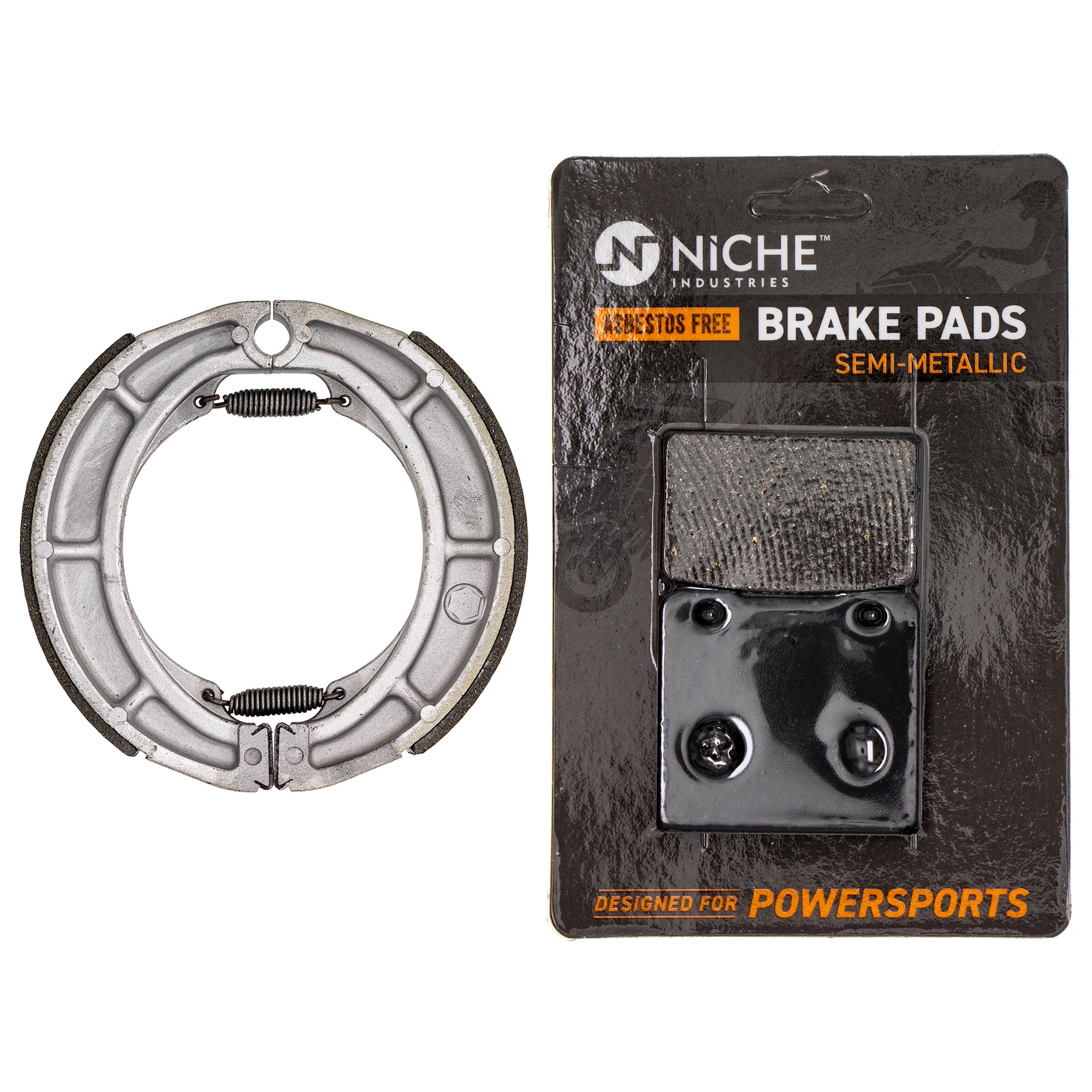 Full Semi-Metallic Brake Pad & Shoe Set for zOTHER Suzuki Intruder 59100-38820 64400-38810 NICHE MK1002702