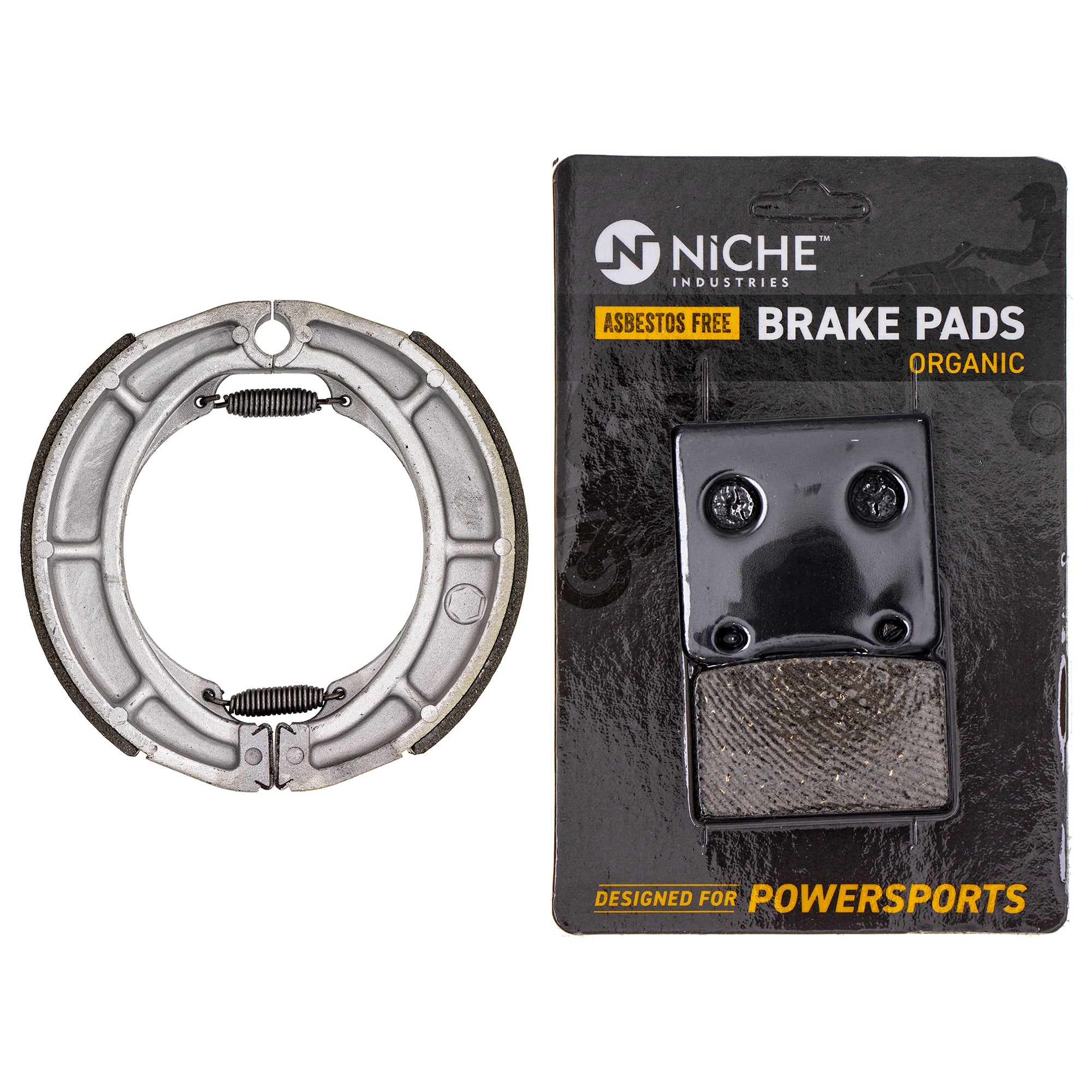 Complete Organic Brake & Shoe Set for zOTHER Suzuki Intruder 59100-38820 64400-38810 NICHE MK1002703