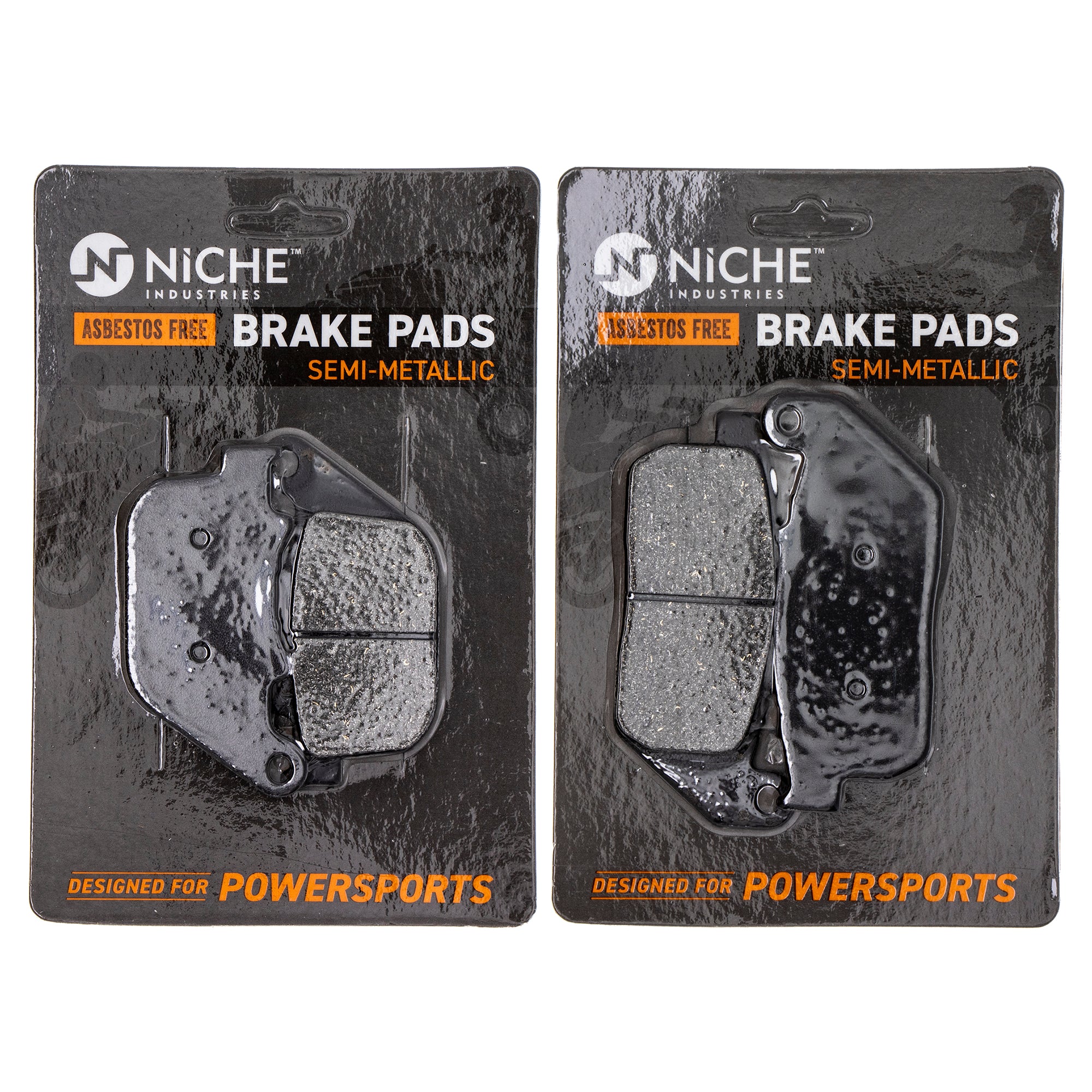 Semi-Metallic Brake Pad Set Front/Rear for Harley Davidson Sportster Seventy Iron Forty NICHE MK1002710