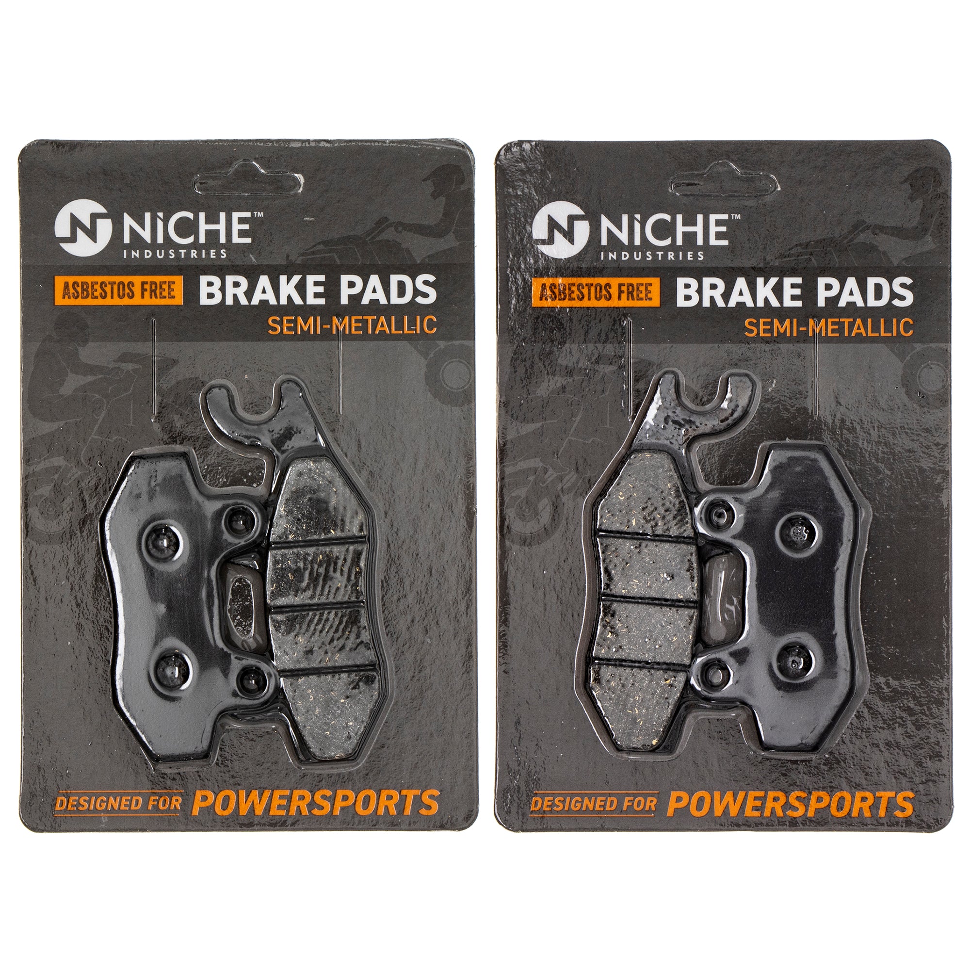 Semi-Metallic Brake Pad Set Front/Rear for zOTHER Suzuki Kawasaki KLR650 43082-0060 NICHE MK1002720