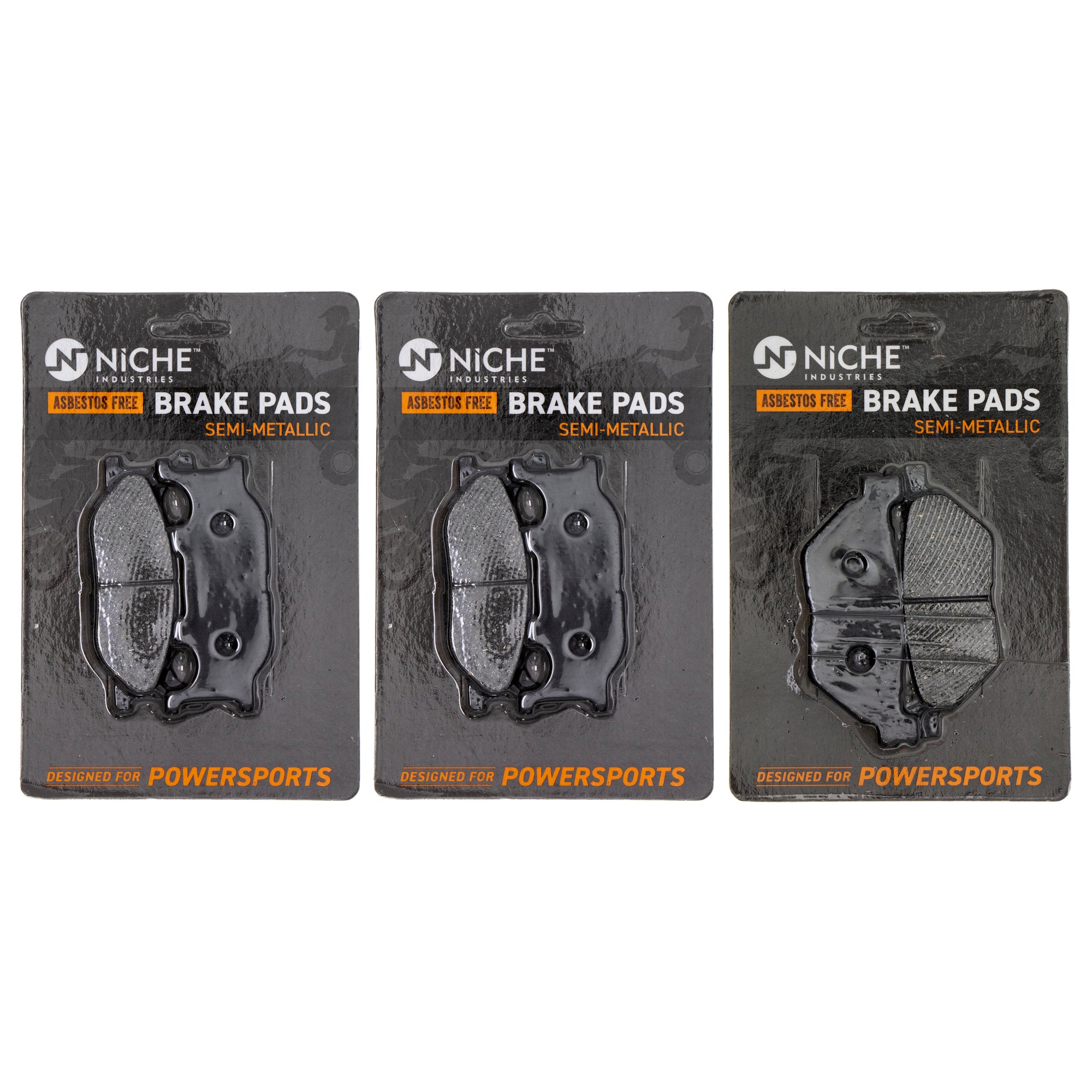 Semi-Metallic Brake Pad Set Front/Rear for zOTHER Yamaha V 5VU-25805-00-00 3D8-25806-00-00 NICHE MK1002724