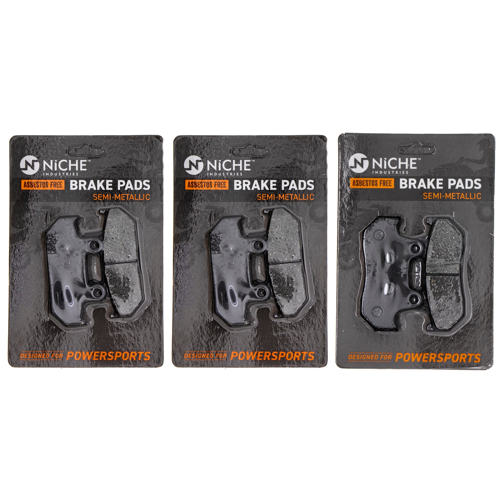 Semi-Metallic Brake Pad Set Front/Rear for zOTHER Honda Goldwing 45106-MT8-305 NICHE MK1002732